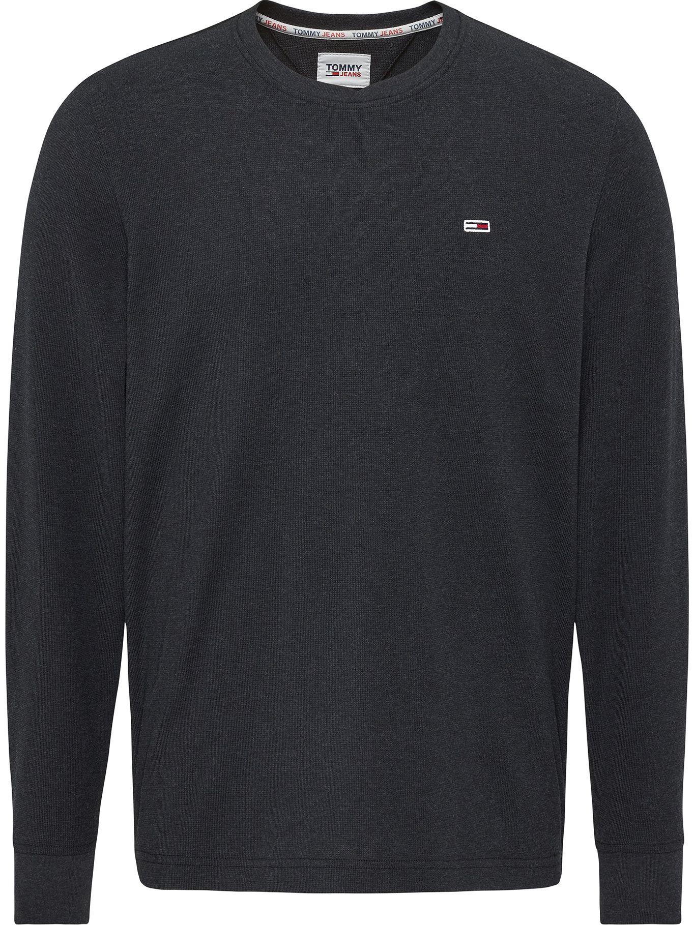 Polera Classic Jaspe Con Logo Negro Tommy Hilfiger-0