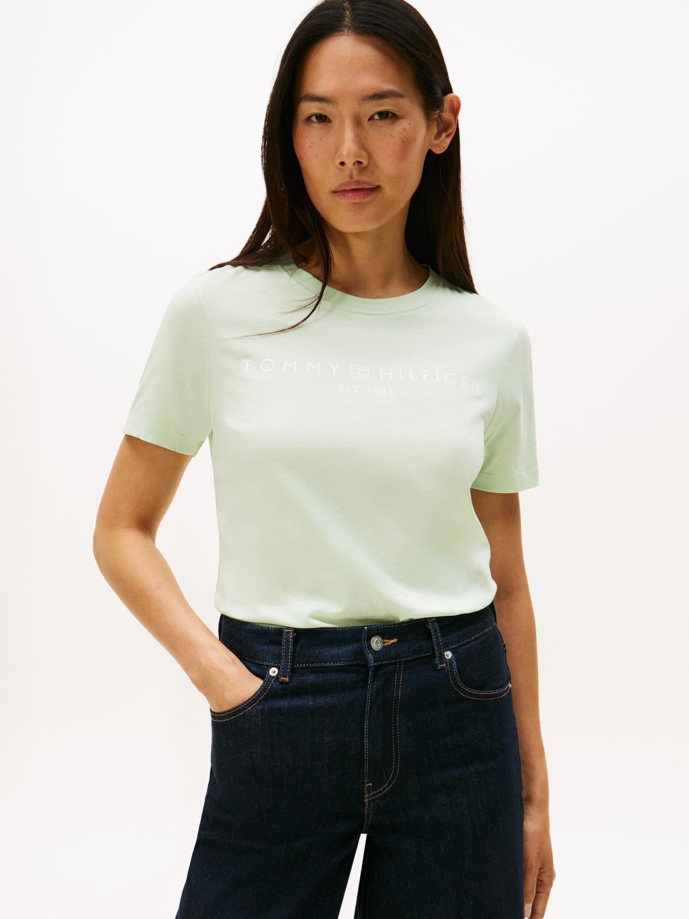 Polera Signature Con Logo Verde Tommy Hilfiger-0