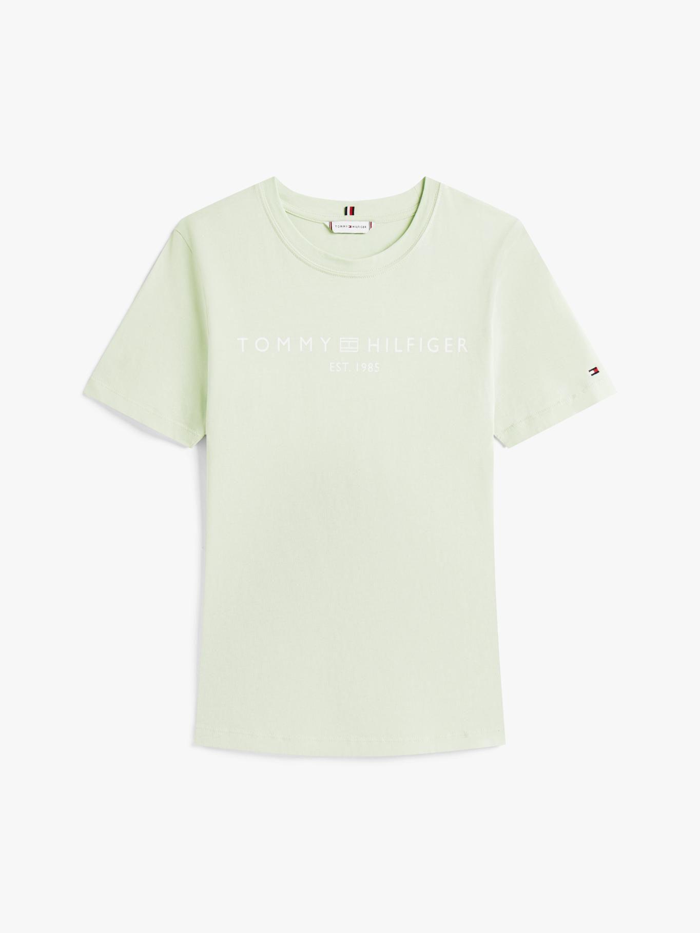 Polera Signature Con Logo Verde Tommy Hilfiger-4