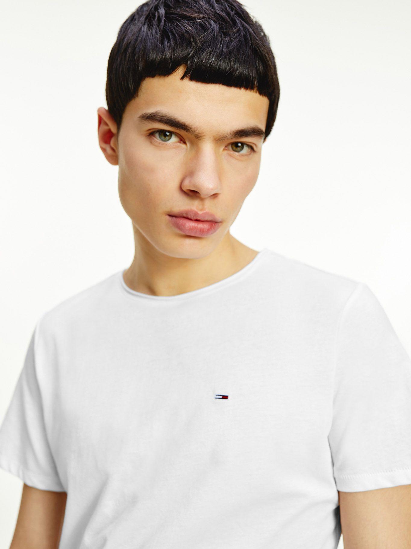 Polera Jaspe Slim C-Neck Blanco Tommy Jeans F2-2