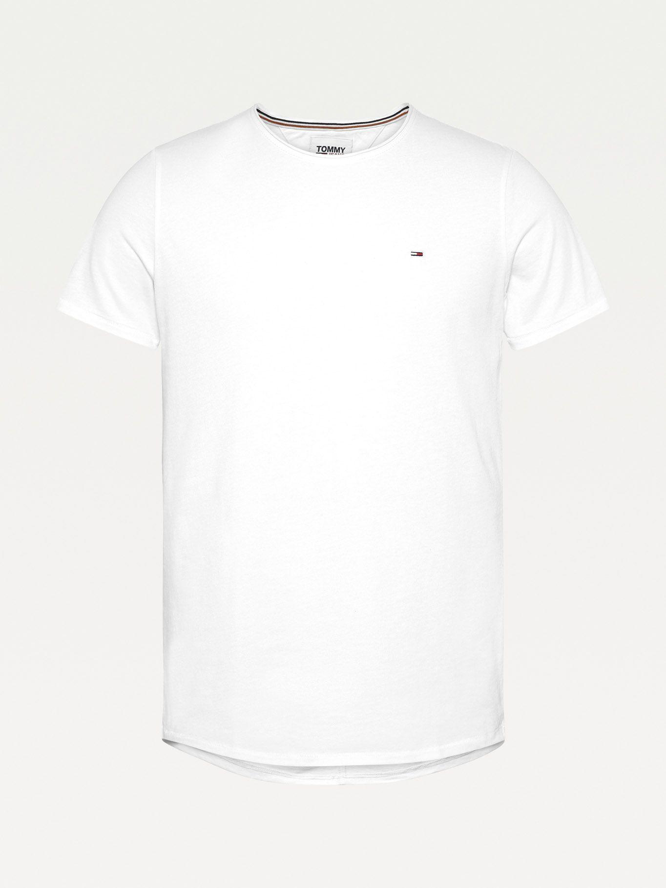 Polera Jaspe Slim C-Neck Blanco Tommy Jeans F2-3