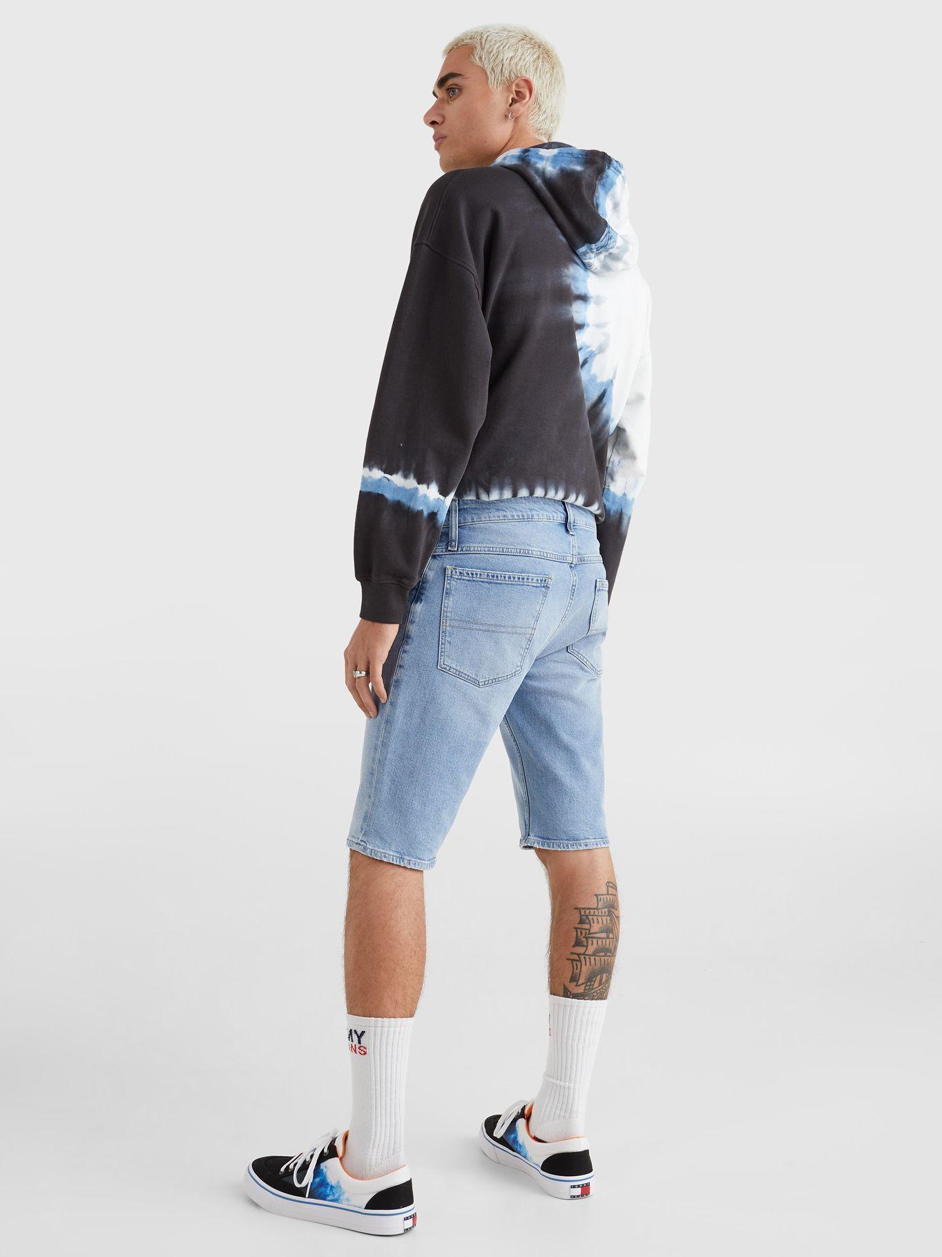 Shorts Denin Desteñido Celeste Tommy Jeans JN2-1