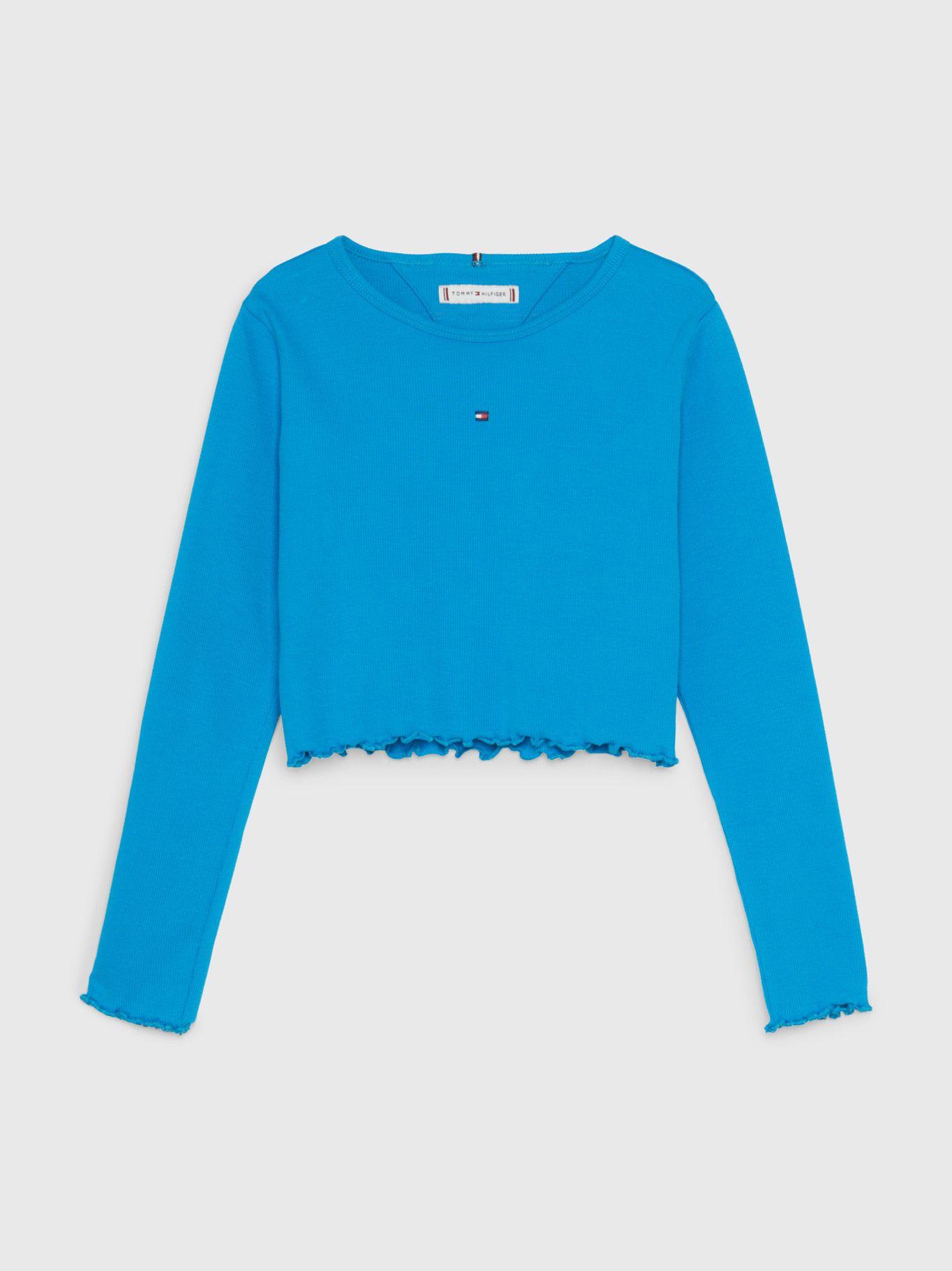 Polera Essential Slim Fit Celeste Tommy Hilfiger-0