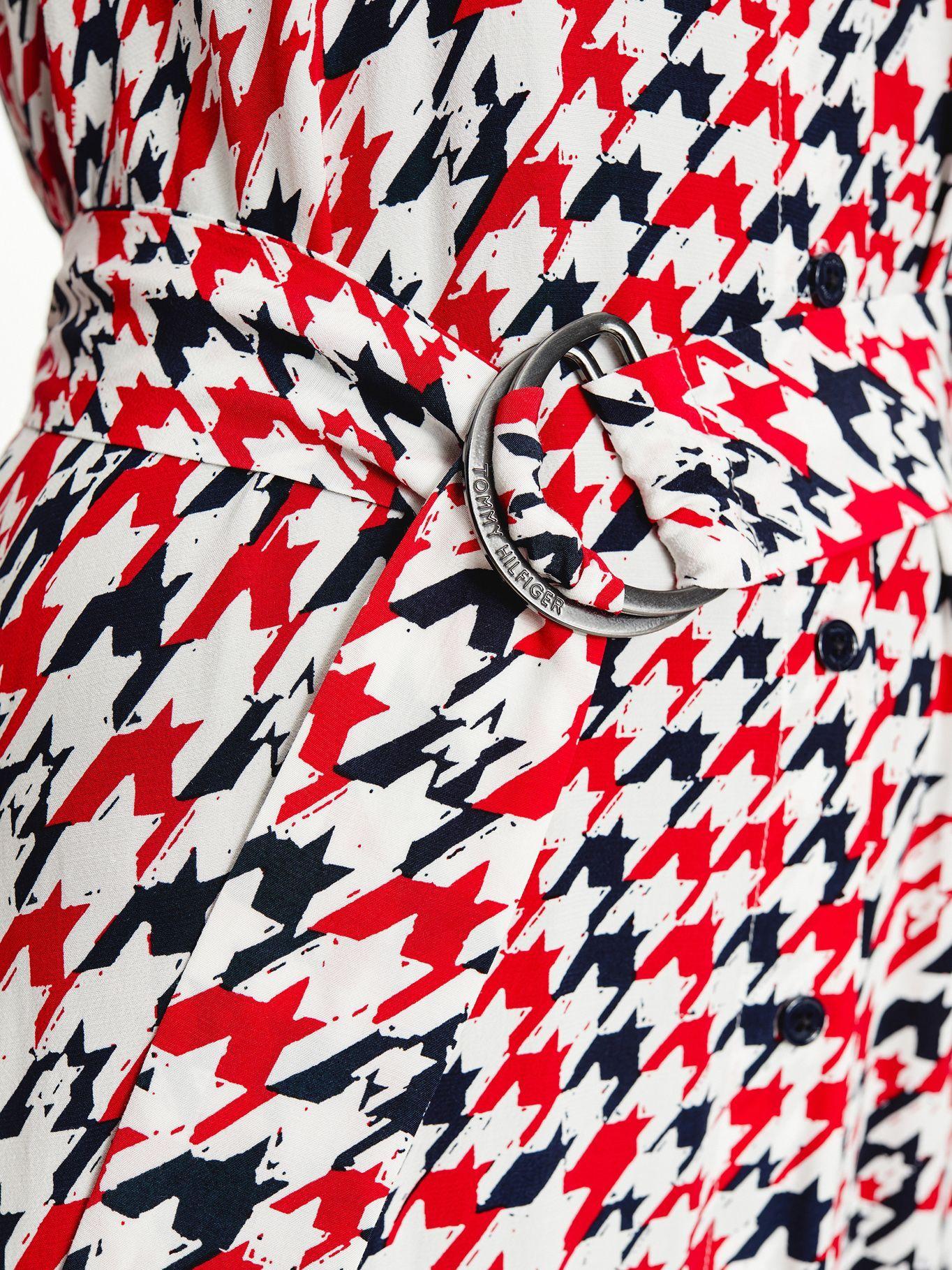 Vestido Camisero Rojo Tommy Hilfiger A2-2