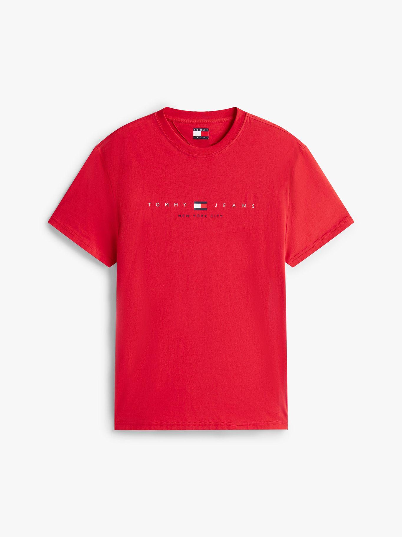 Polera Flag Linear Logo Rojo XLE Tommy Jeans-4