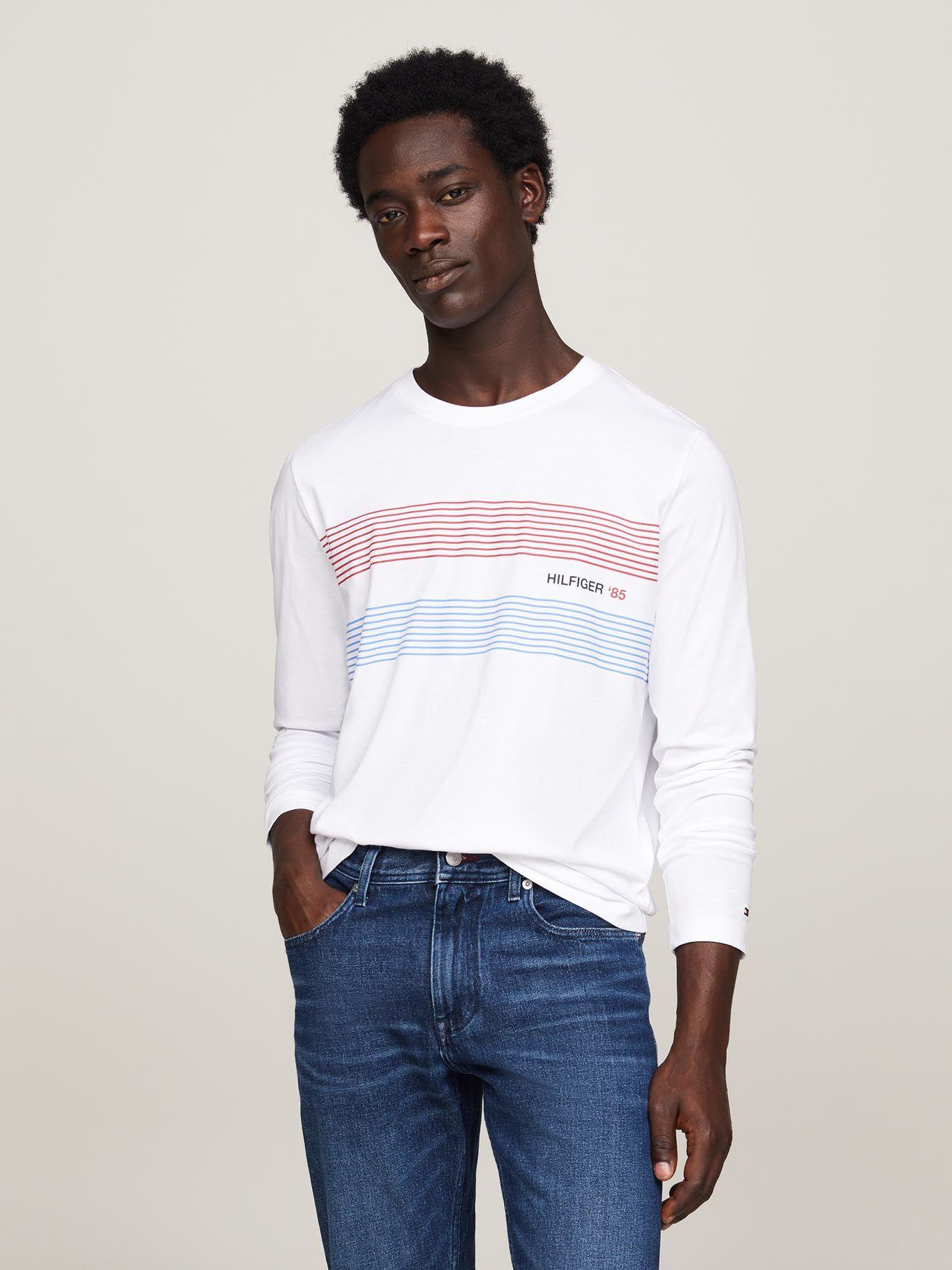 Polera Logo Chest 1985 Blanco Tommy Hilfiger-0