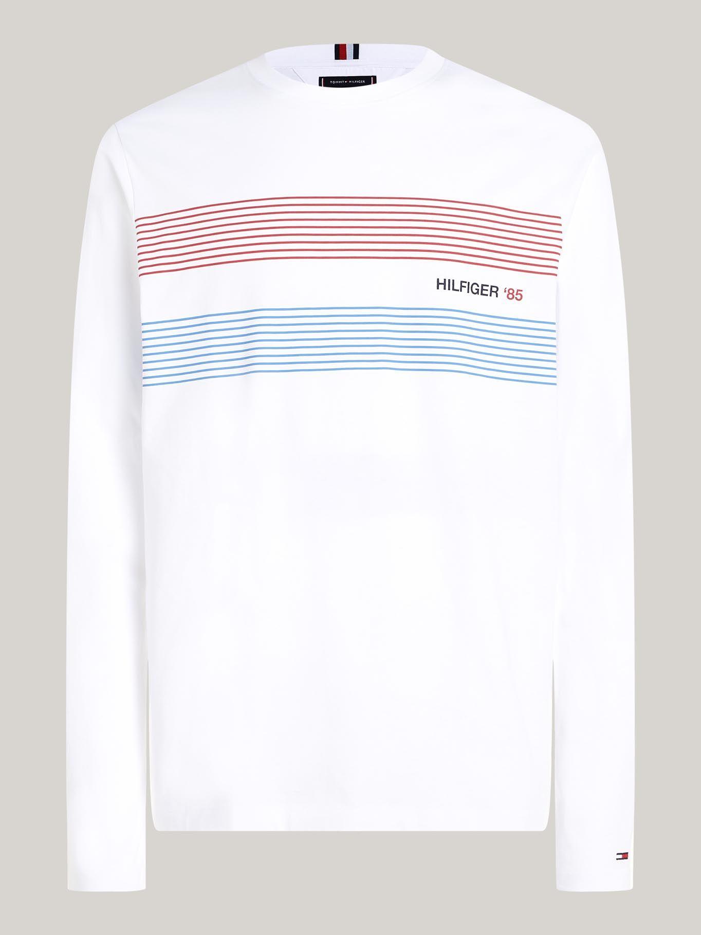 Polera Logo Chest 1985 Blanco Tommy Hilfiger-4