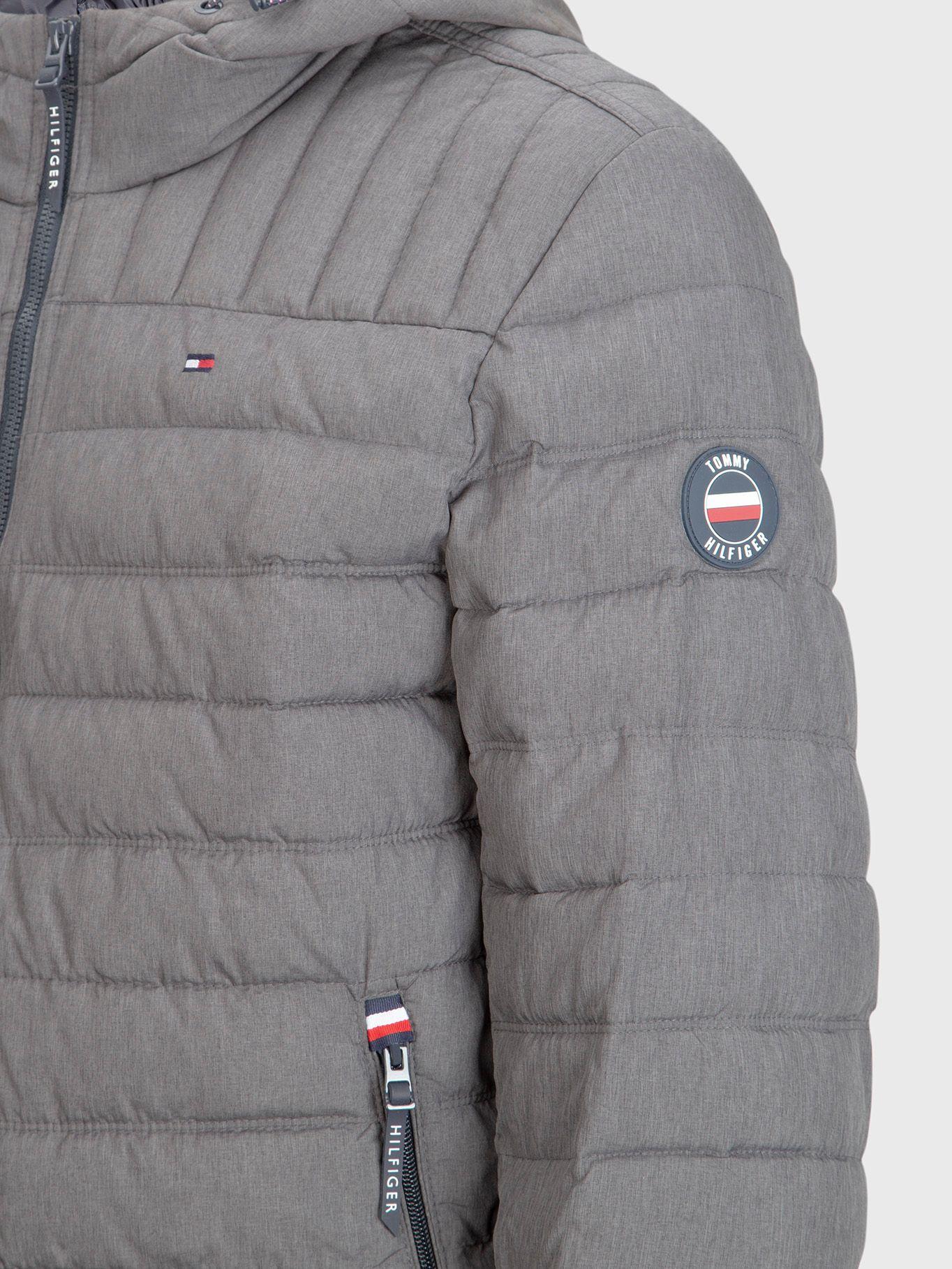 Parka Weight Quilted Colorblock Gris Tommy Hilfiger-2