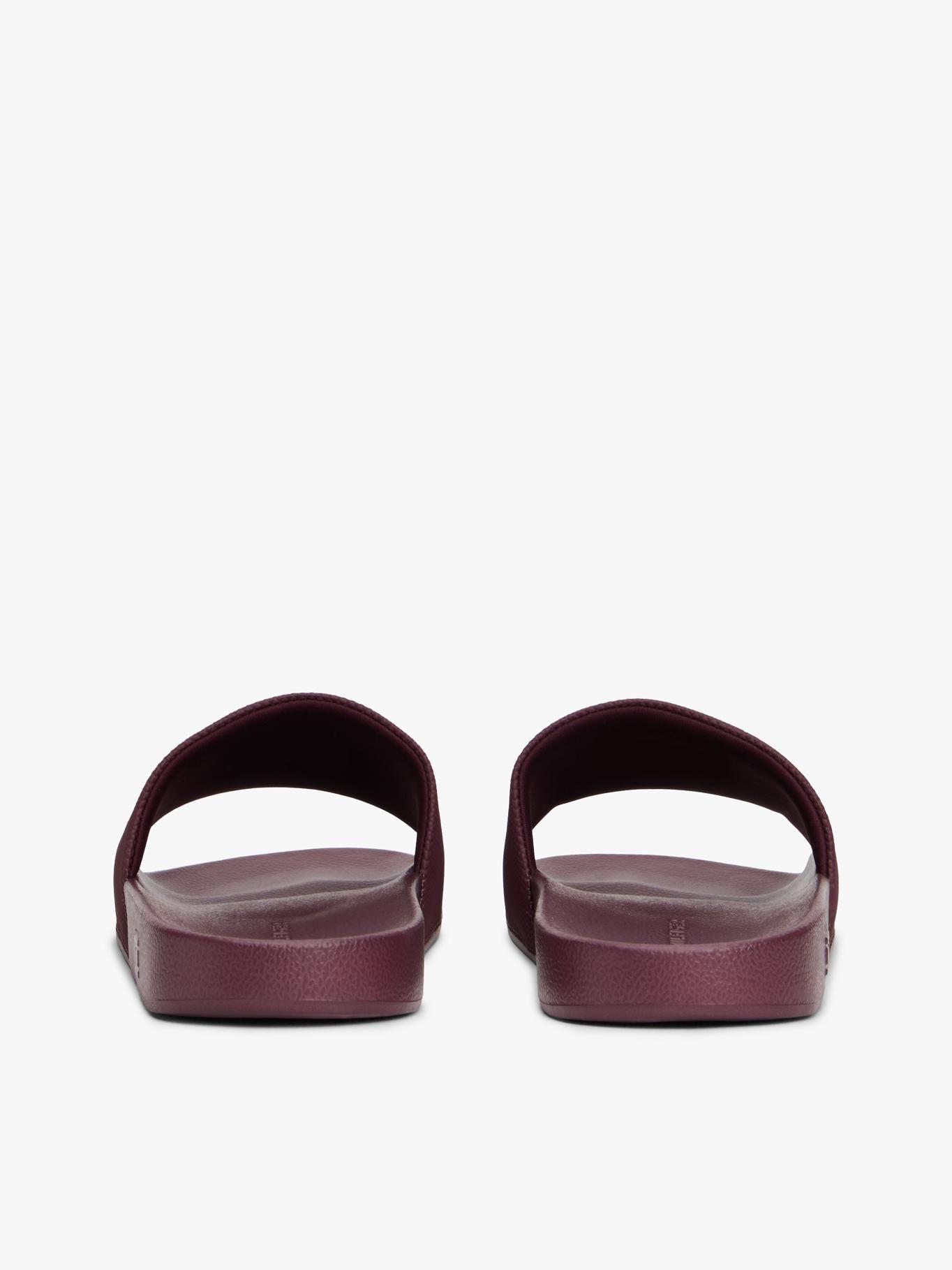 Sandalias Texturizadas Con Logo Burdeo Tommy Hilfiger-1