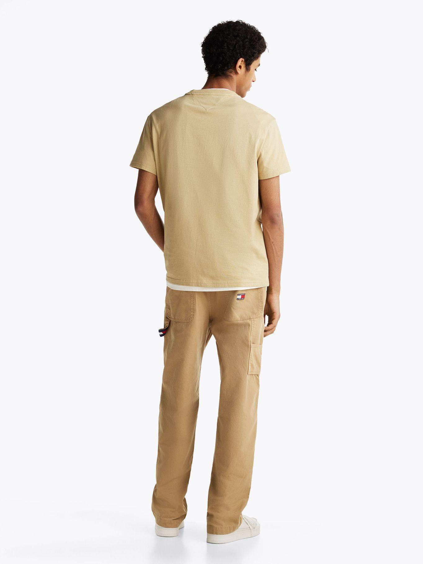 Polera Con Logo Signature Bordado Beige Tommy Jeans-2