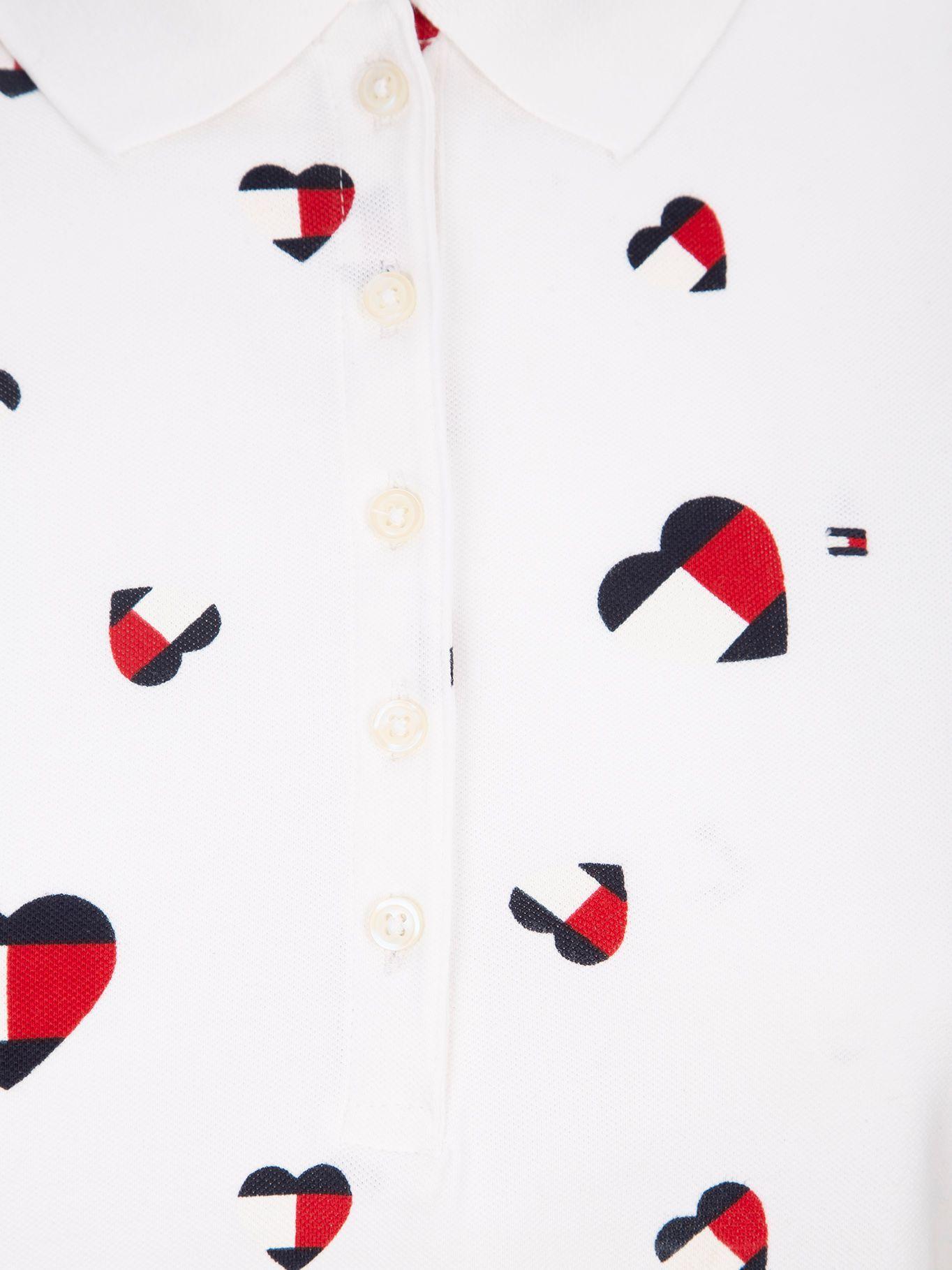 Polo Hearts Print Blanco Tommy Hilfiger-2