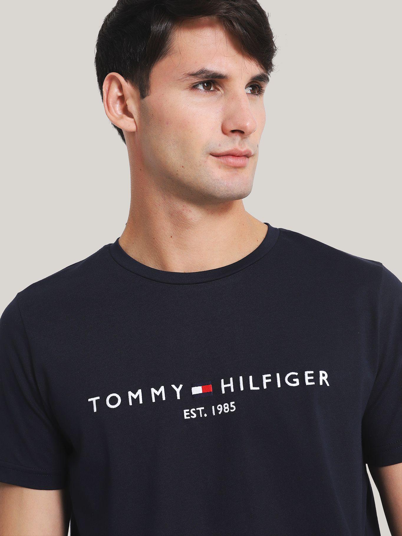Polera Im Core Logo Slim Azul Tommy Hilfiger-3