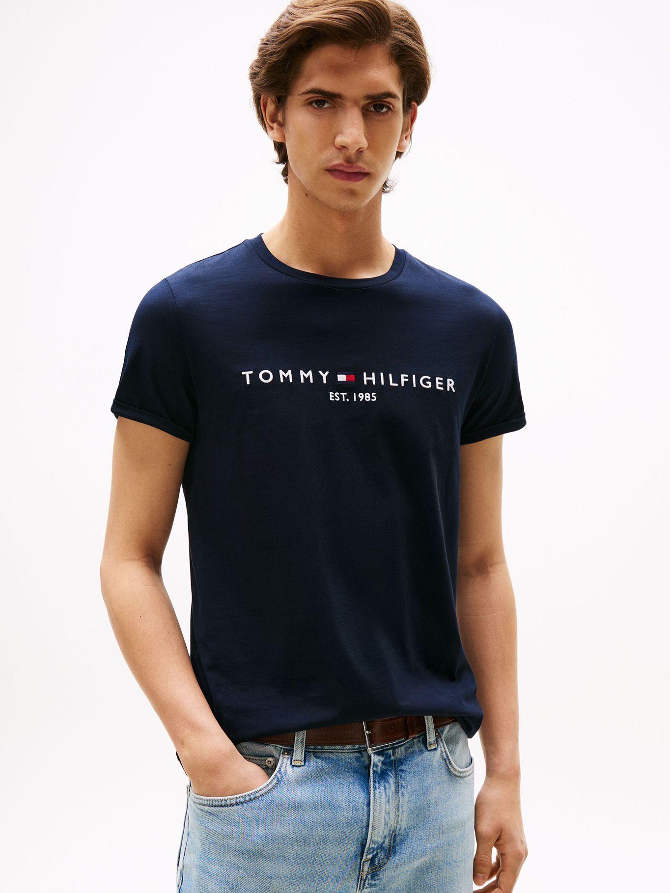 Polera Im Core Logo Slim Fit Azul Tommy Hilfiger-0