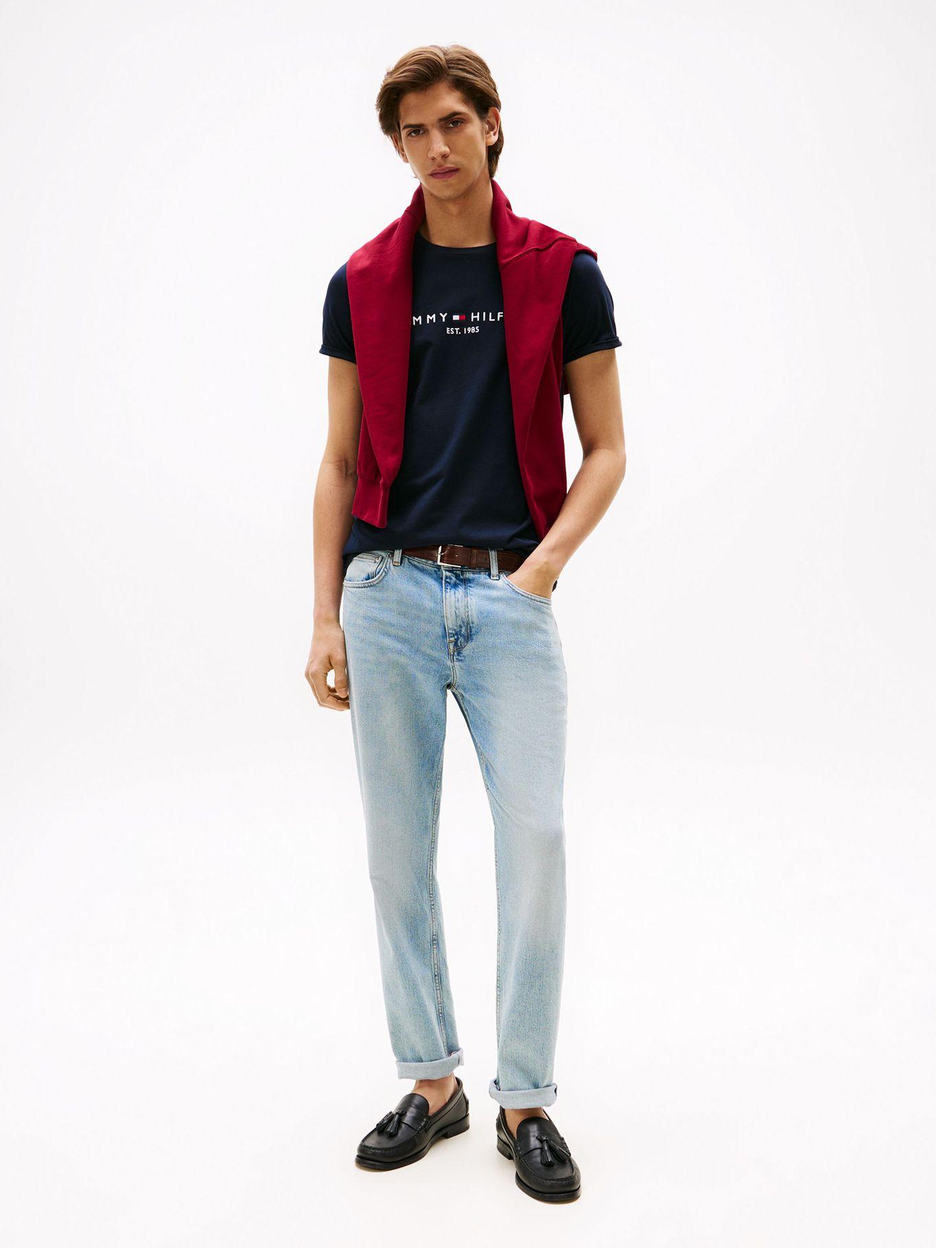 Polera Im Core Logo Slim Fit Azul Tommy Hilfiger-1