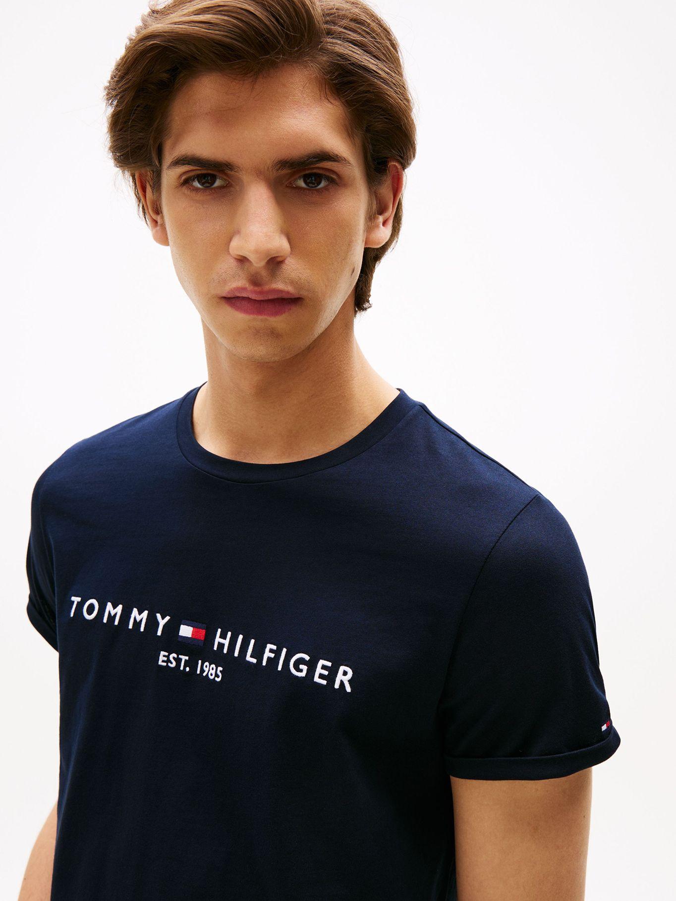 Polera Im Core Logo Slim Fit Azul Tommy Hilfiger-3
