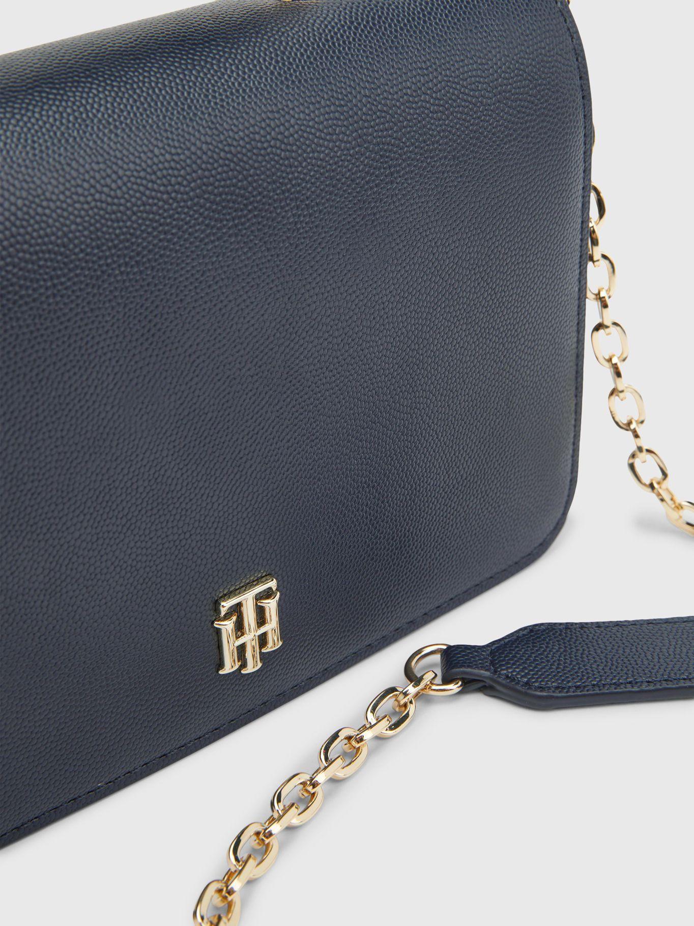 Cartera Timeless Chain Monogram Azul Tommy Hilfiger-2