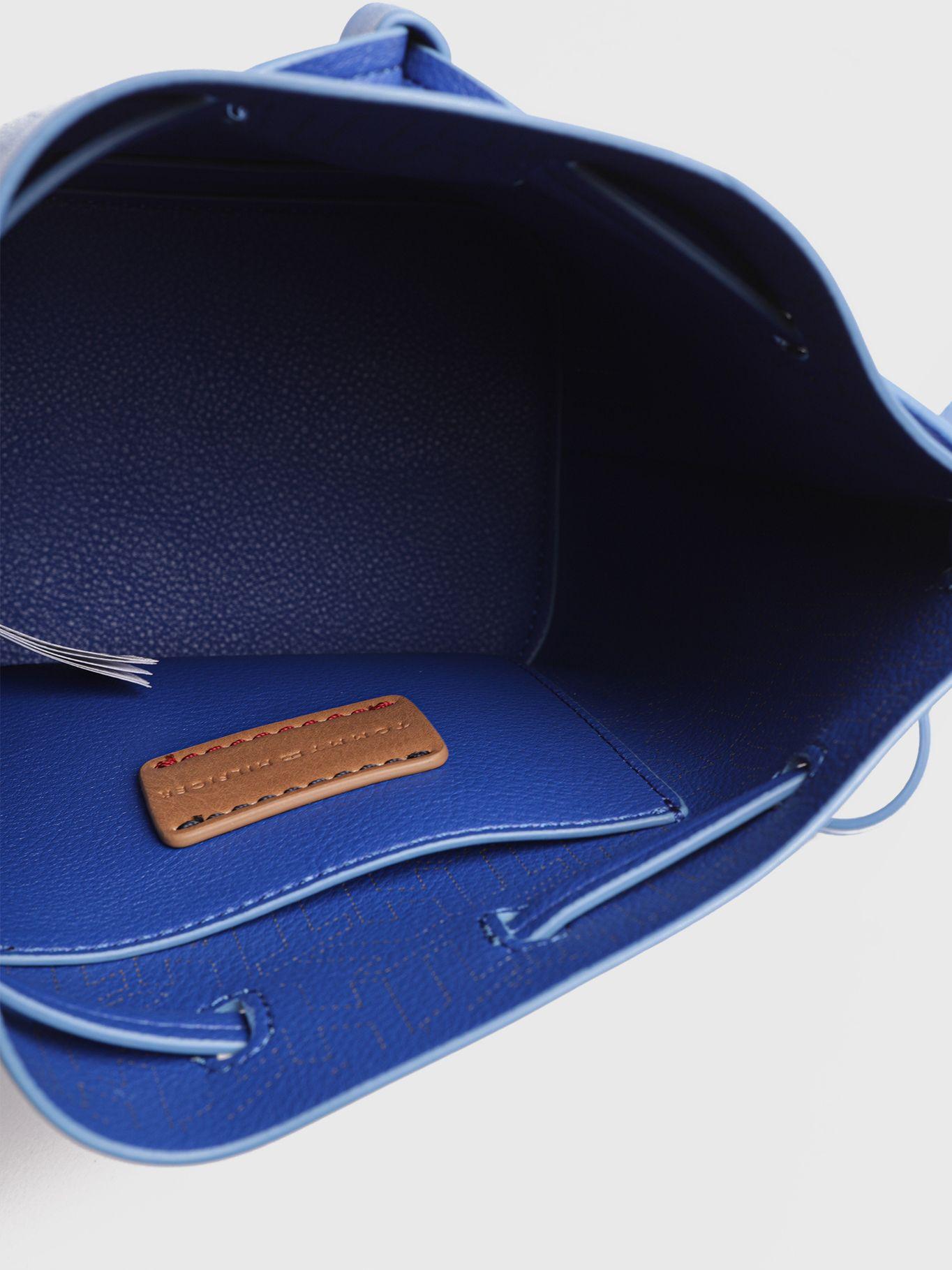 Bolso Pequeño Con Cierre De Cordón Azul Tommy Hilfiger-5