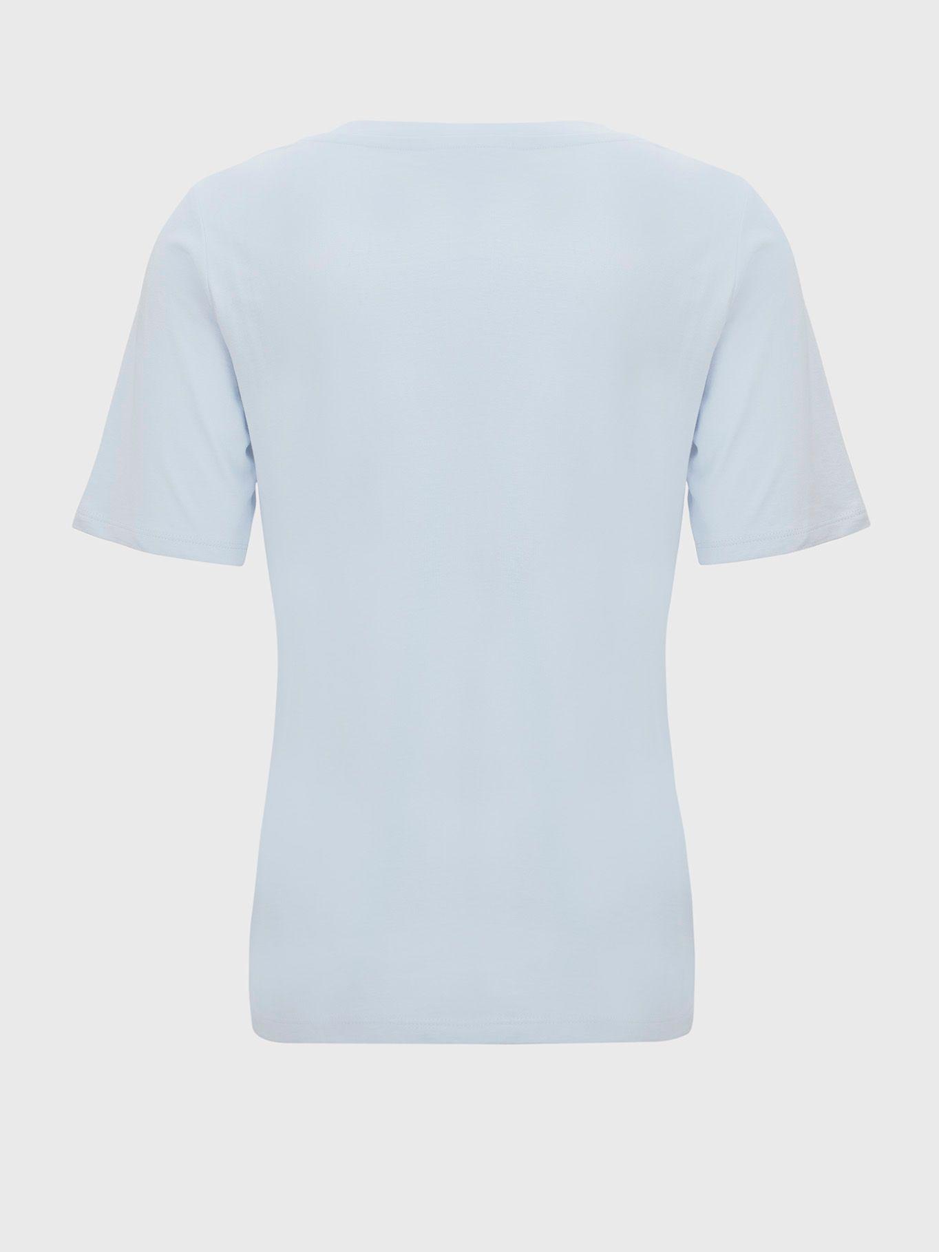 Polera C-Neck Circle Logo Azul Tommy Hilfiger-1