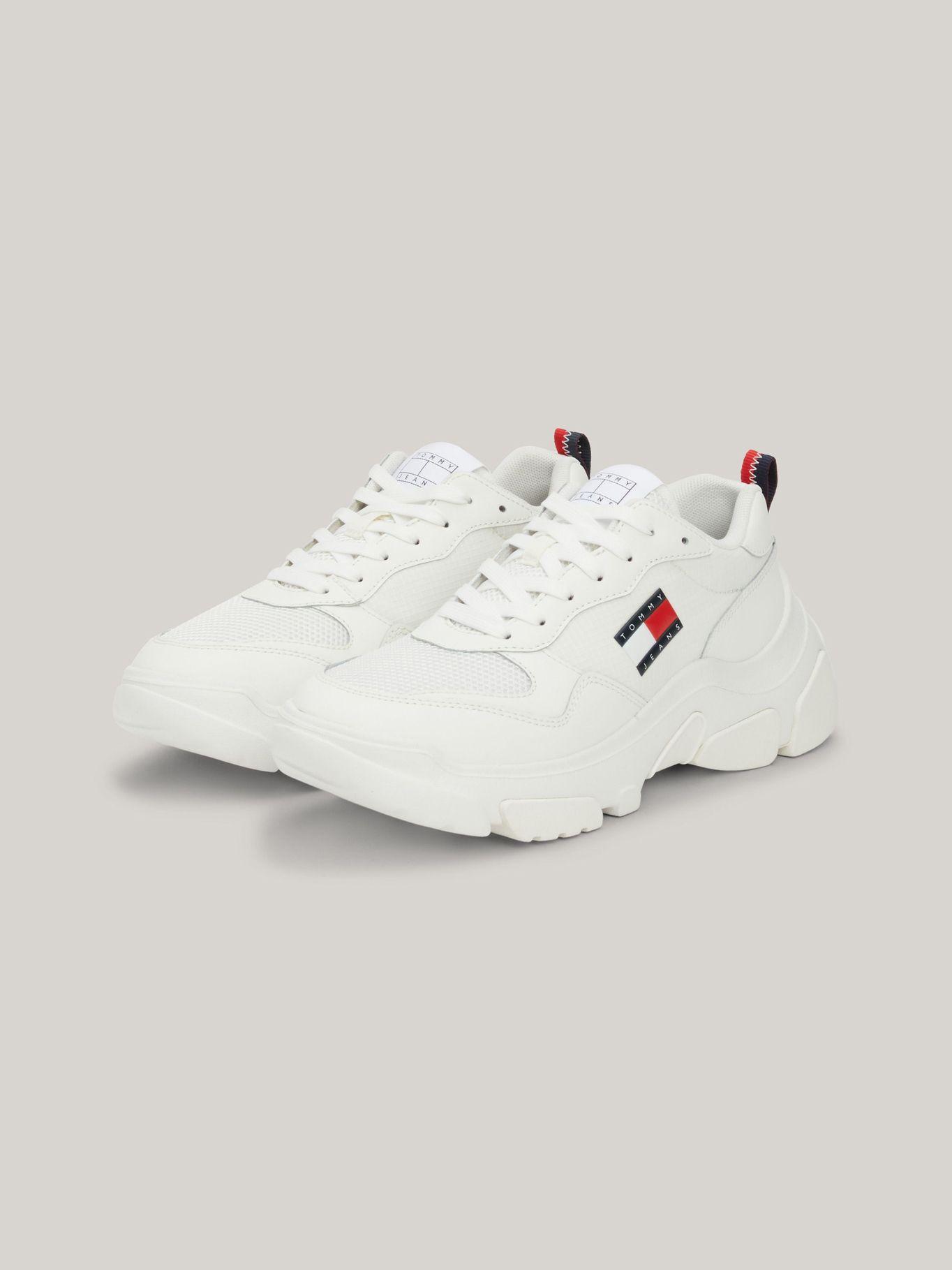 Zapatillas De Cuero De Estilo Running Blanco Tommy Jeans-0