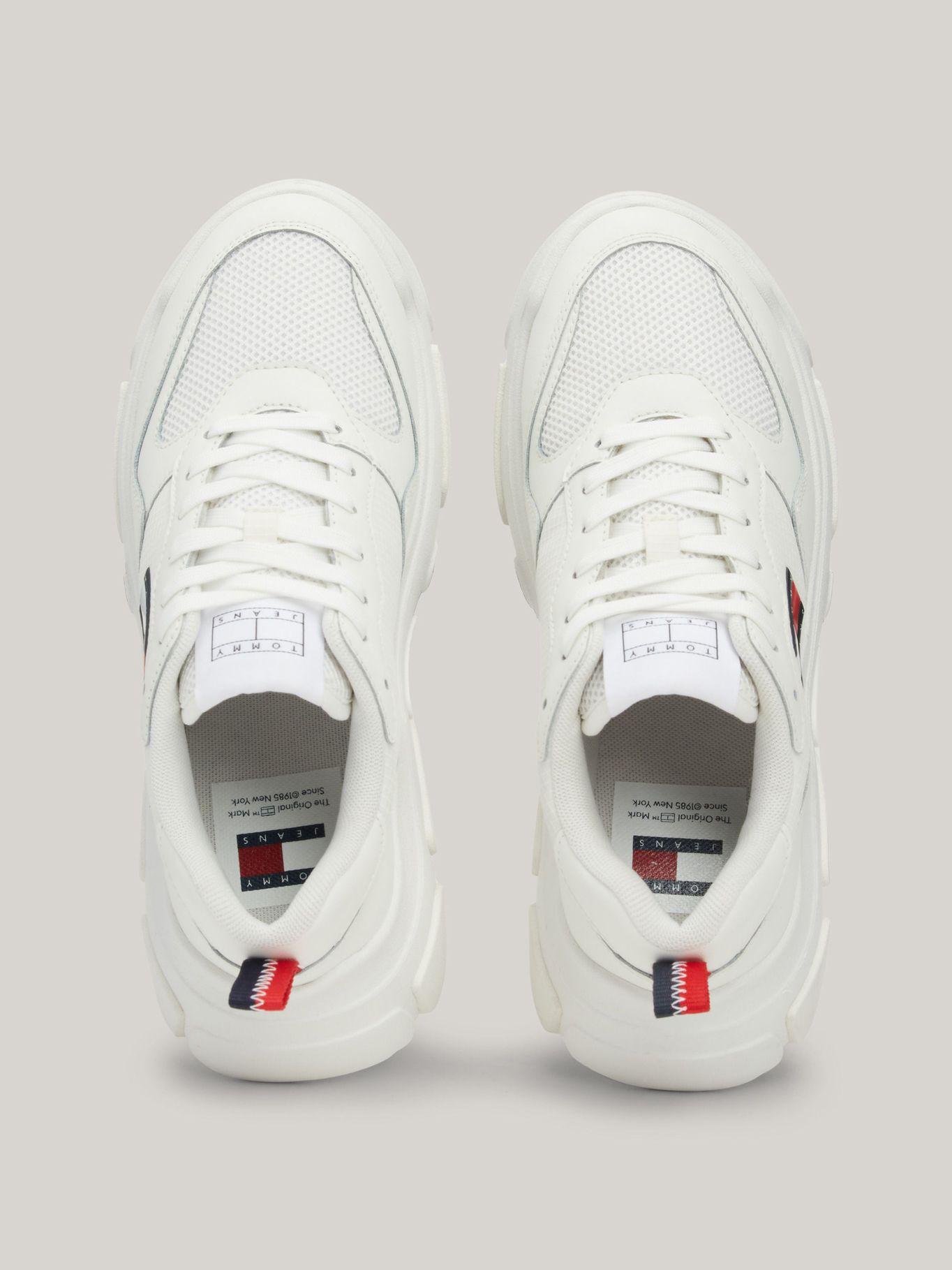 Zapatillas De Cuero De Estilo Running Blanco Tommy Jeans-2