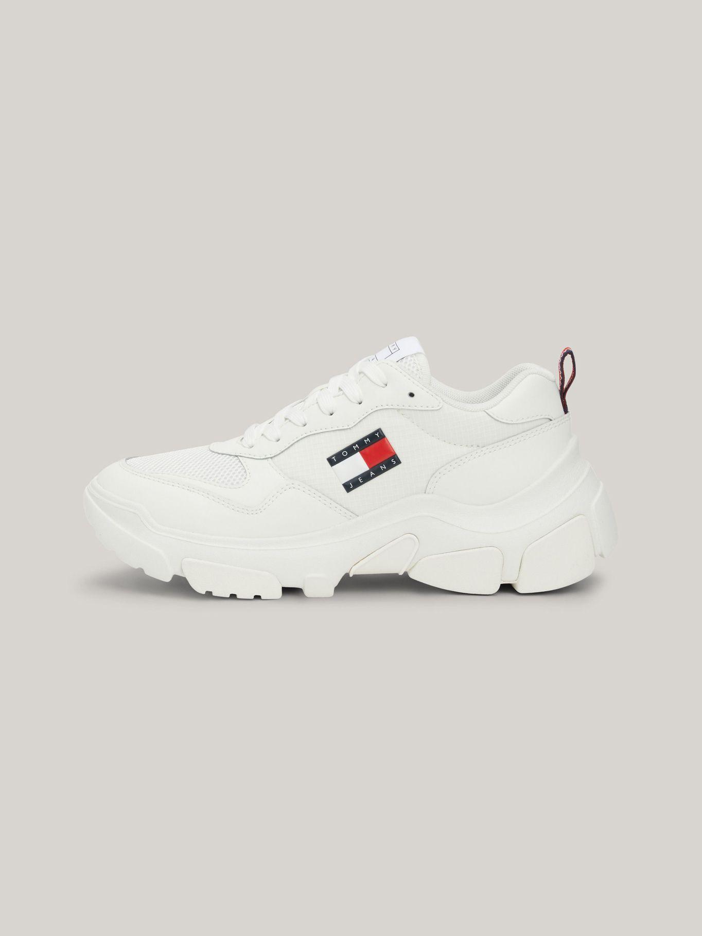 Zapatillas De Cuero De Estilo Running Blanco Tommy Jeans-5