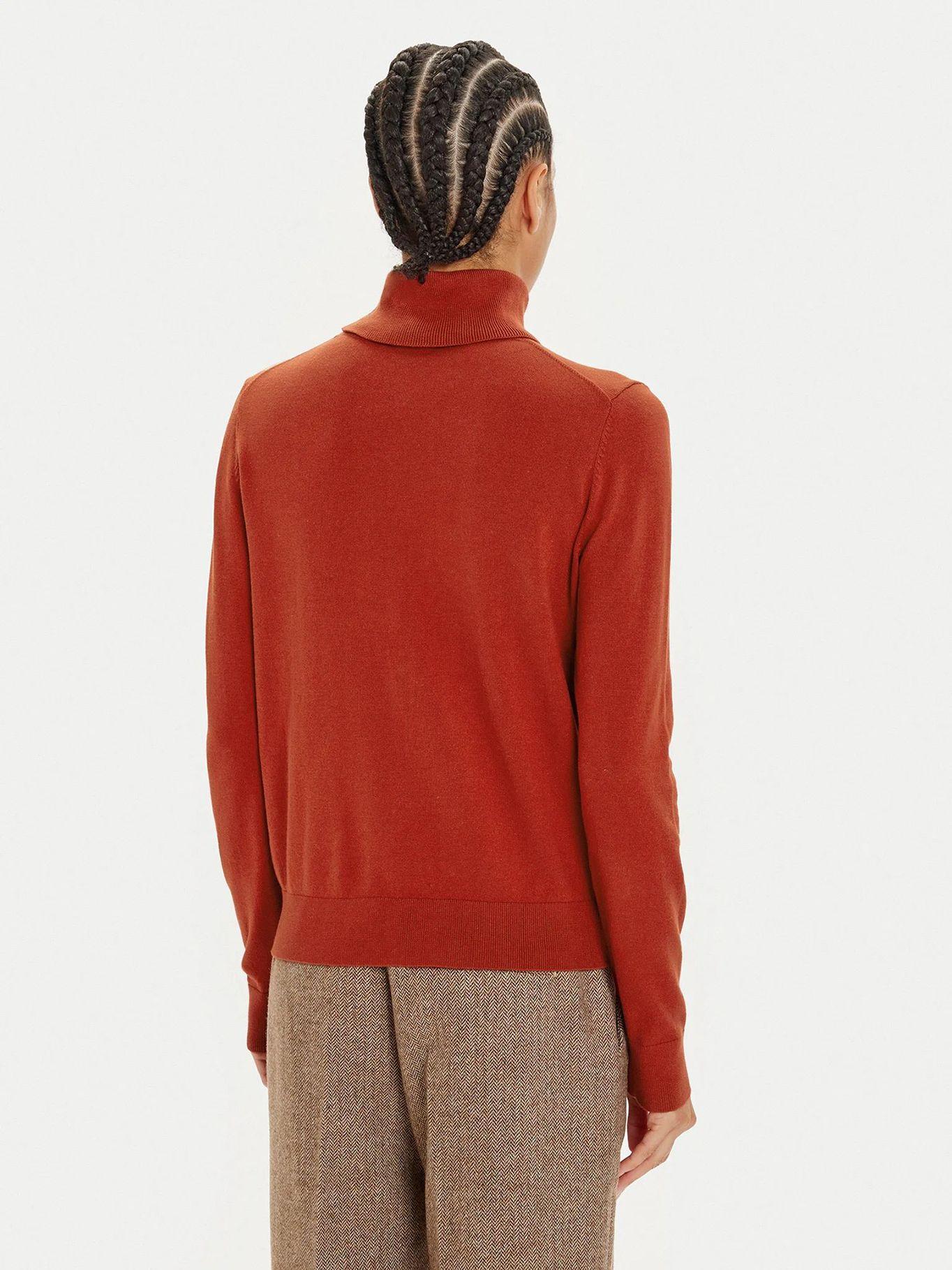 Sweater De Cuello Alto Con Logo Rojo Tommy Hilfiger-2