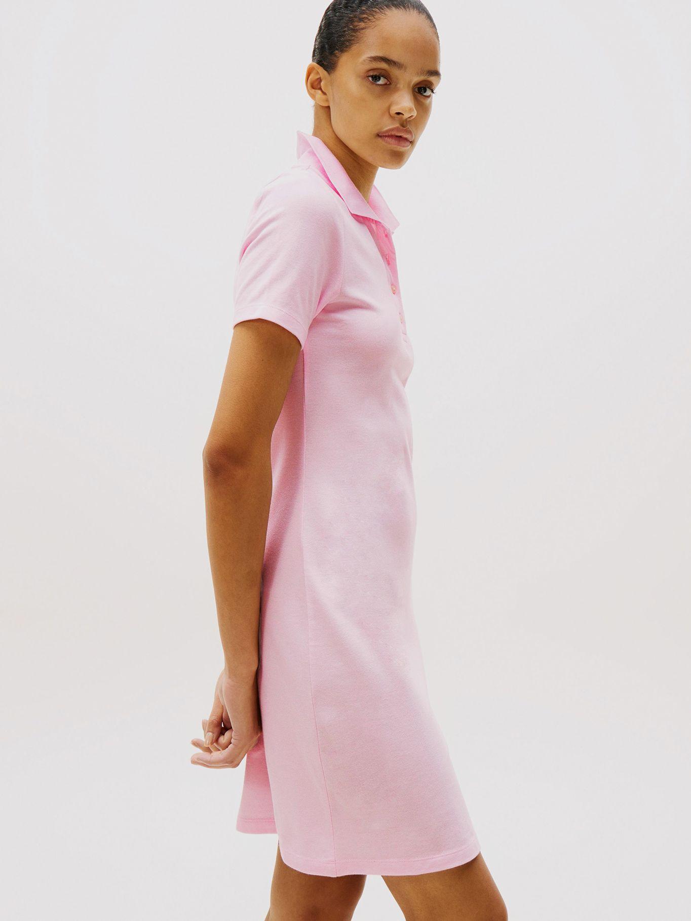 Vestido Polo 1985 De Corte Slim Rosado Tommy Hilfiger-2