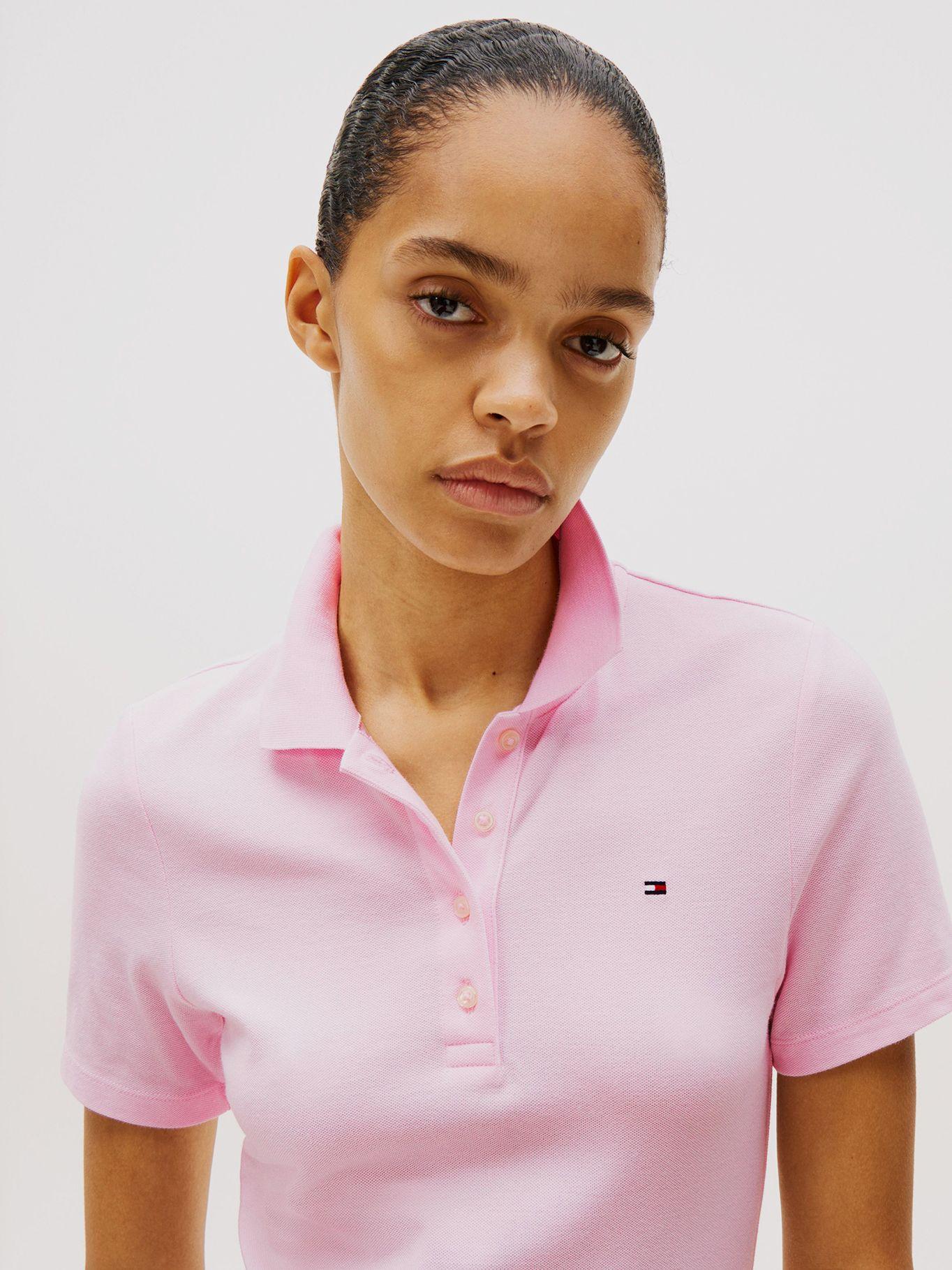 Vestido Polo 1985 De Corte Slim Rosado Tommy Hilfiger-3