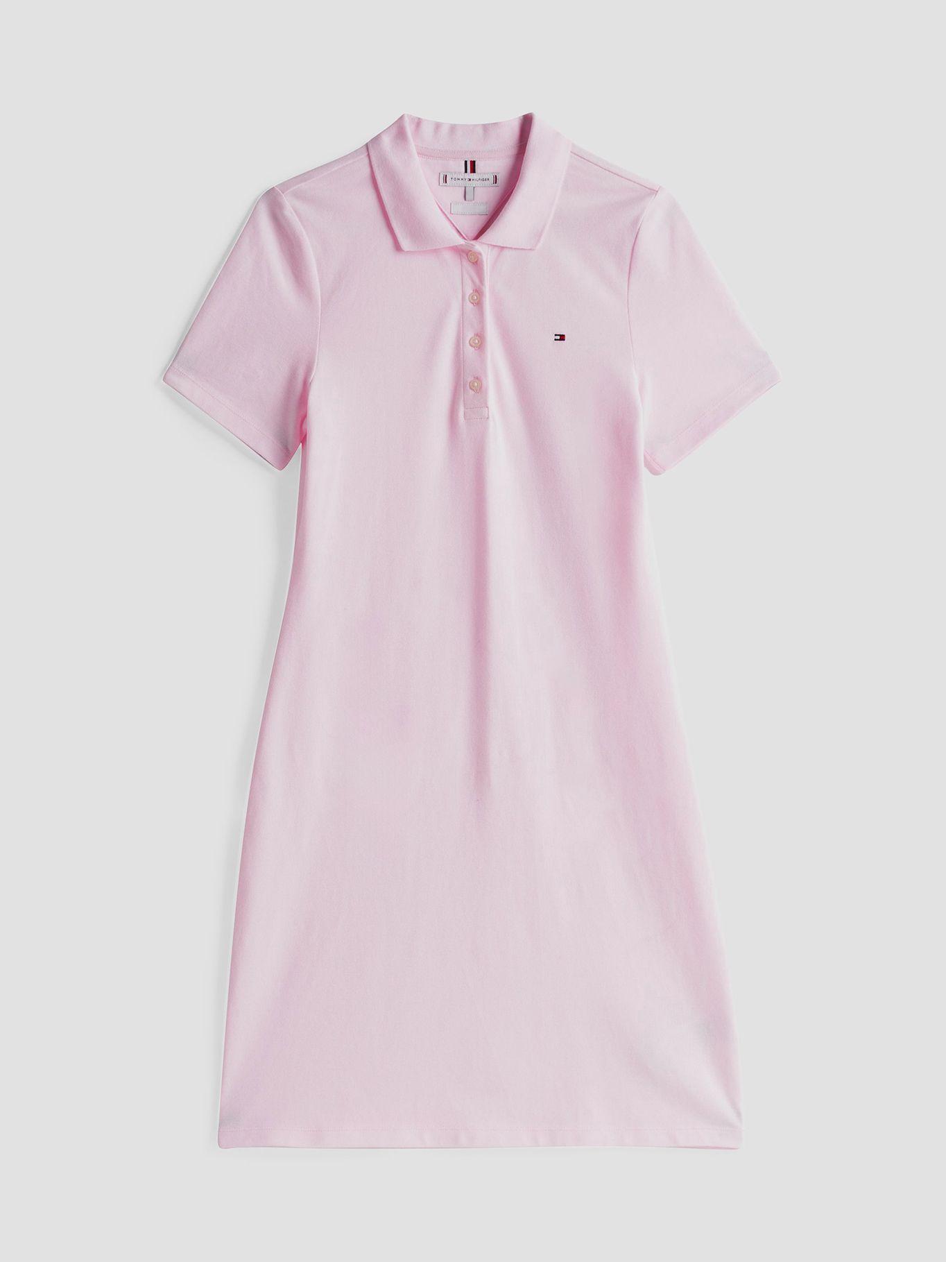 Vestido Polo 1985 De Corte Slim Rosado Tommy Hilfiger-4