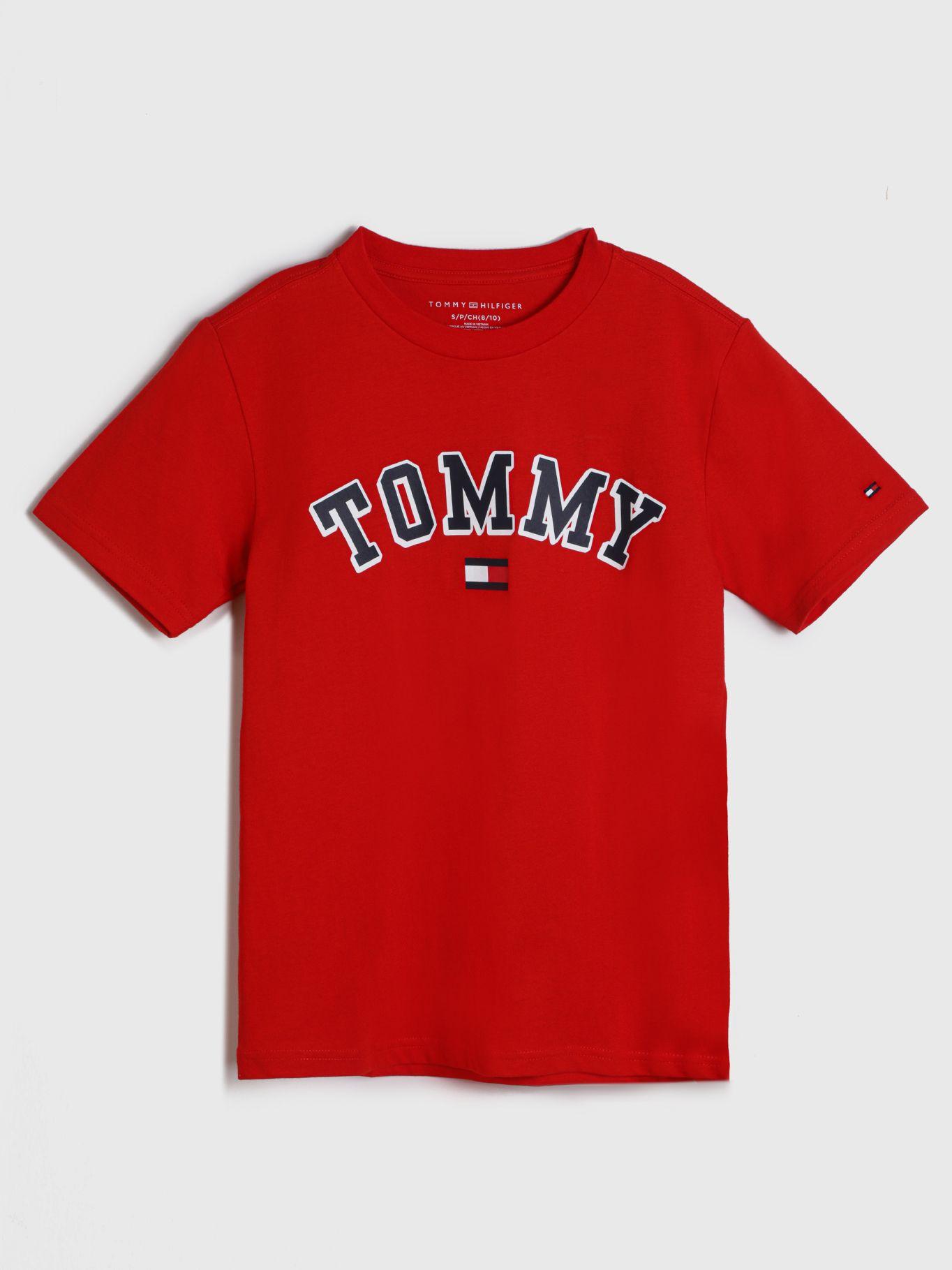 Polera Con Logo Circular - Rojo Tommy Hilfiger-0