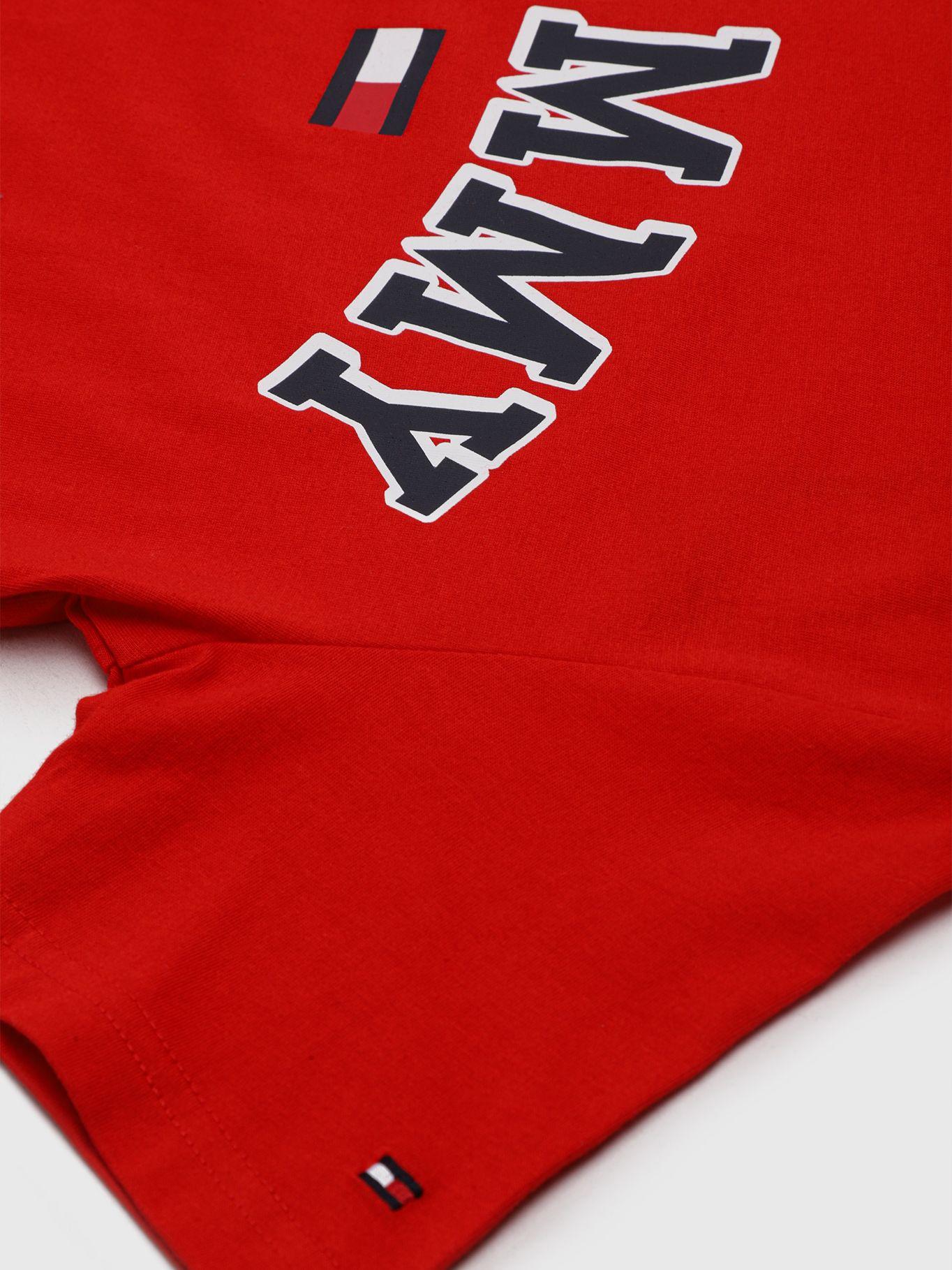 Polera Con Logo Circular - Rojo Tommy Hilfiger-3