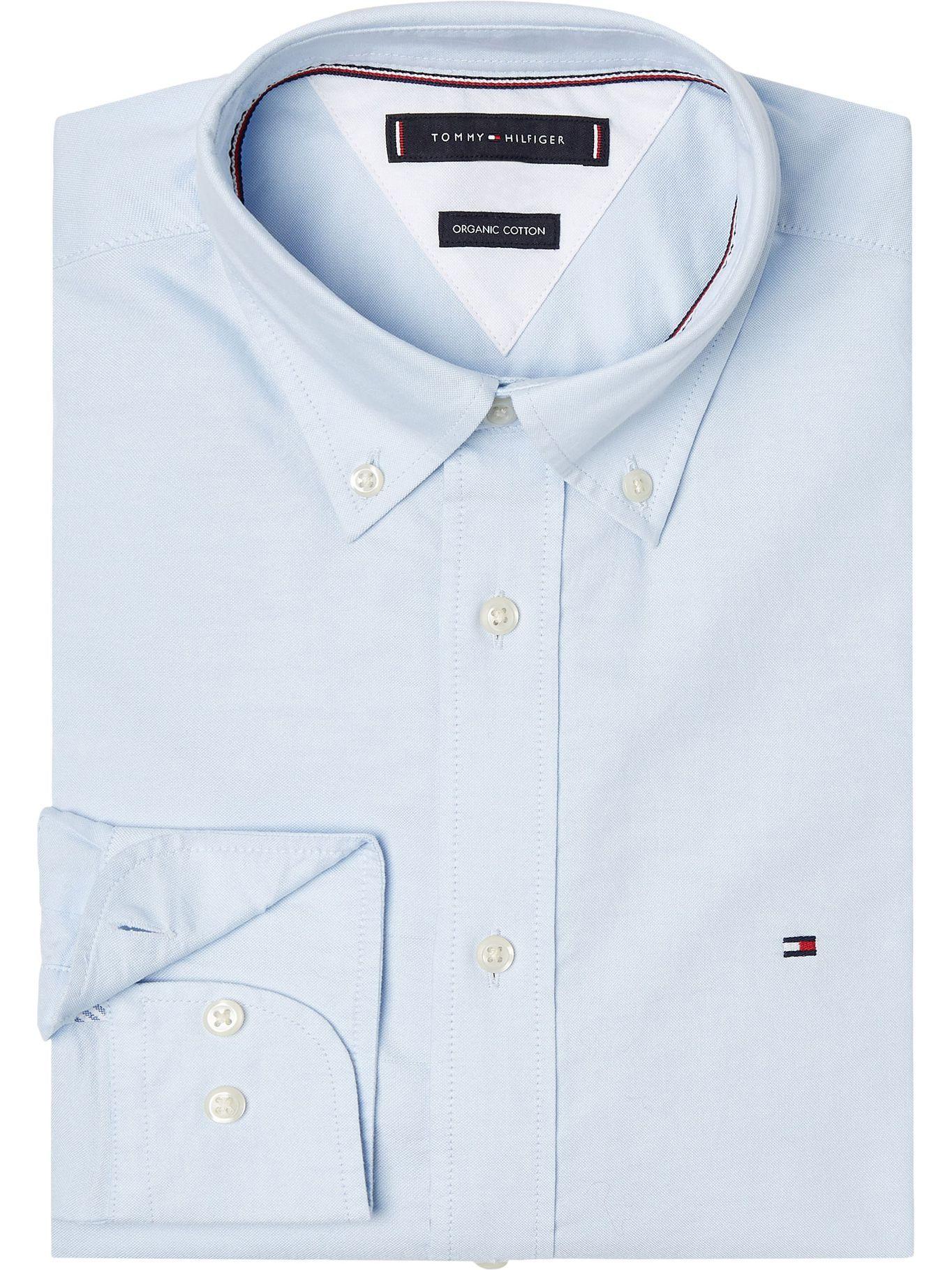 Camisa Light Oxford Regular Fit Celeste Tommy Hilfiger-2