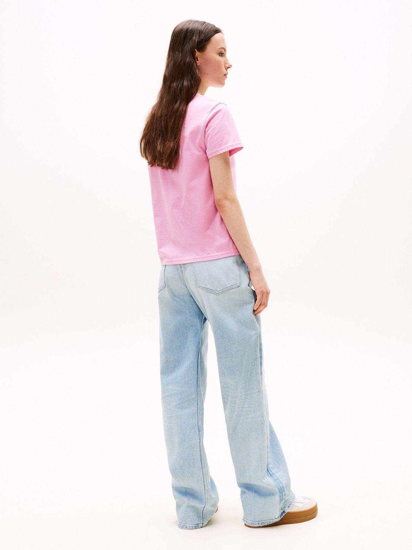 Polera Essential  Corte Regular Rosado U06 Tommy Jeans-2