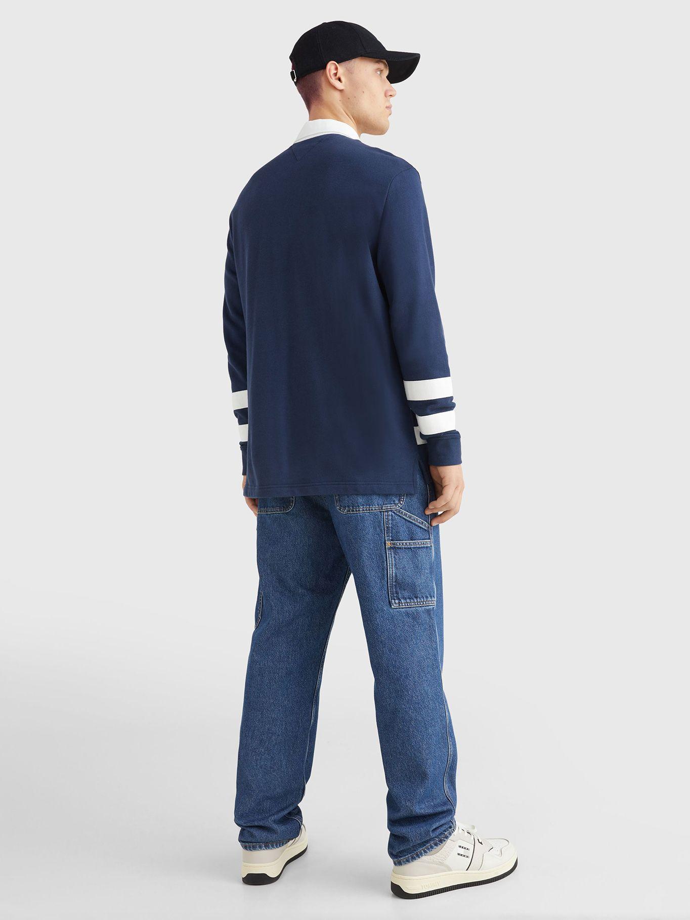 Polo Relaxed Varsity Rugby Azul Tommy Jeans-2
