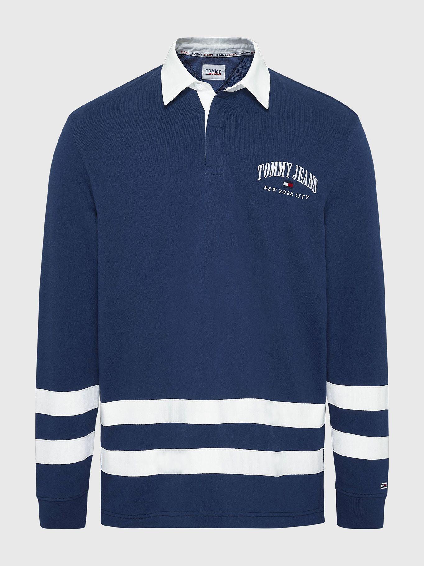 Polo Relaxed Varsity Rugby Azul Tommy Jeans-4