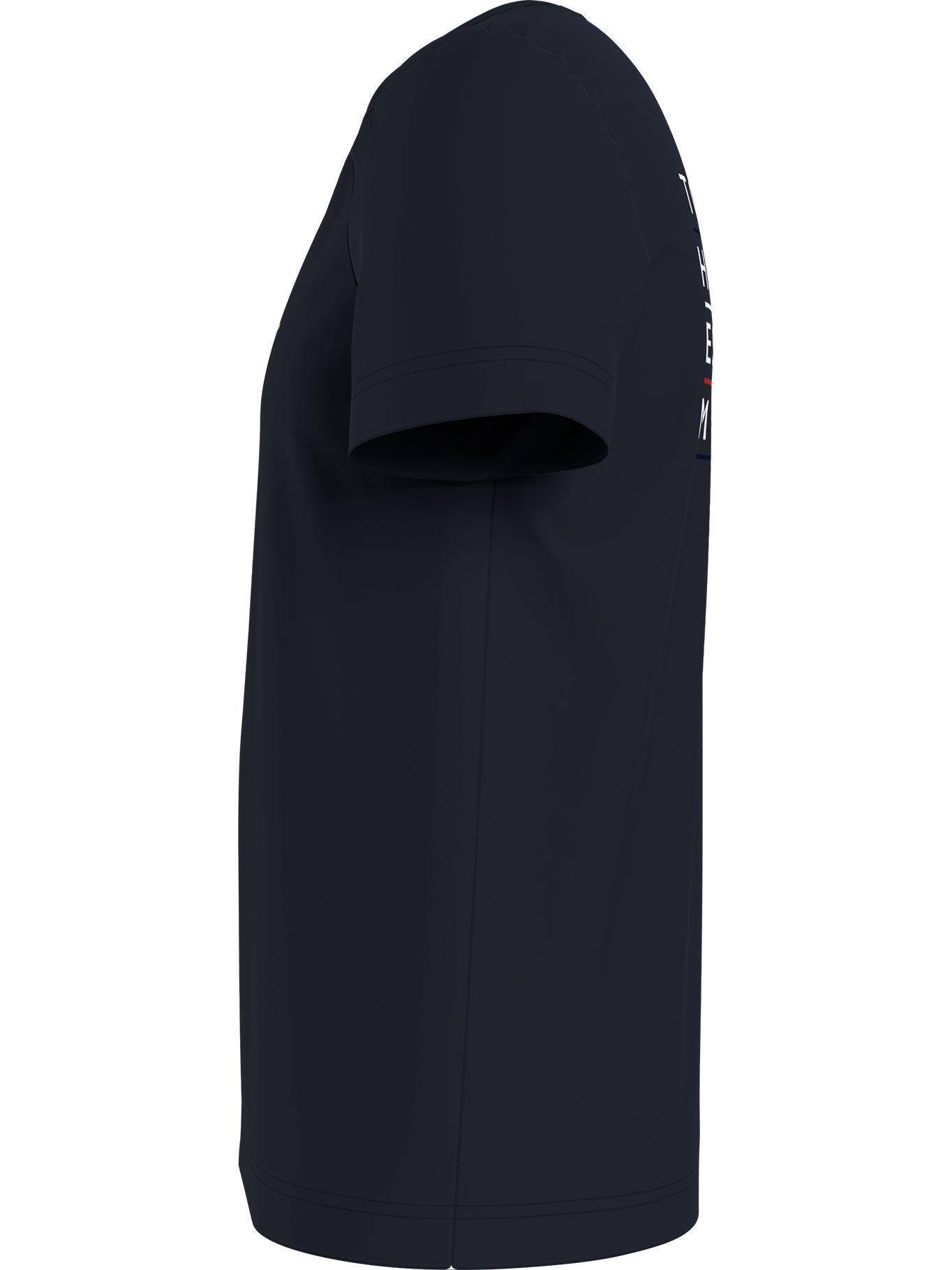 Polera Back Logo Azul Tommy Hilfiger A2-3