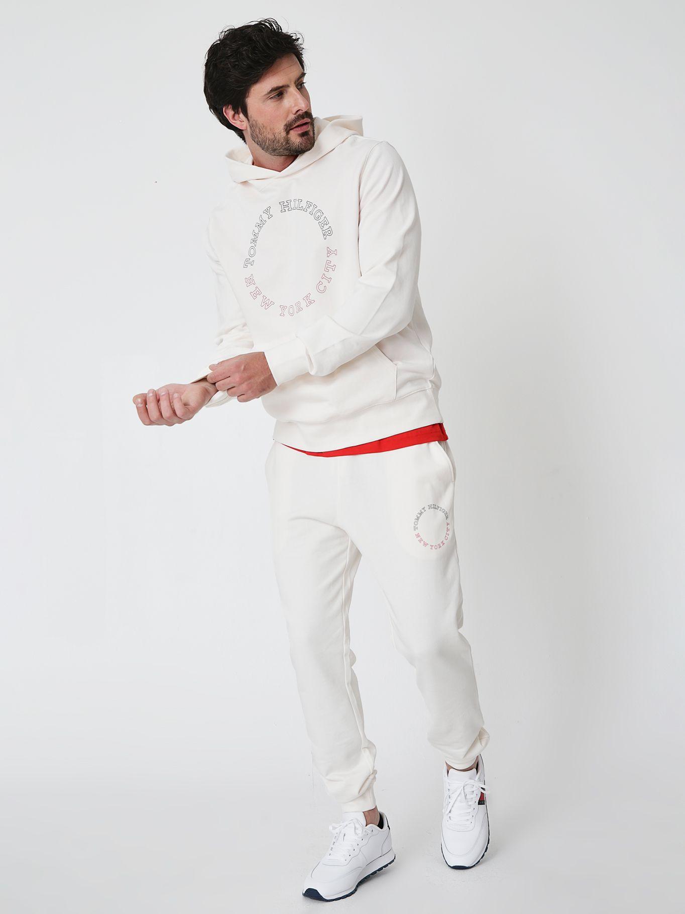 Polerón Hoodie Con Logo Monotipo Blanco Tommy Hilfiger-2