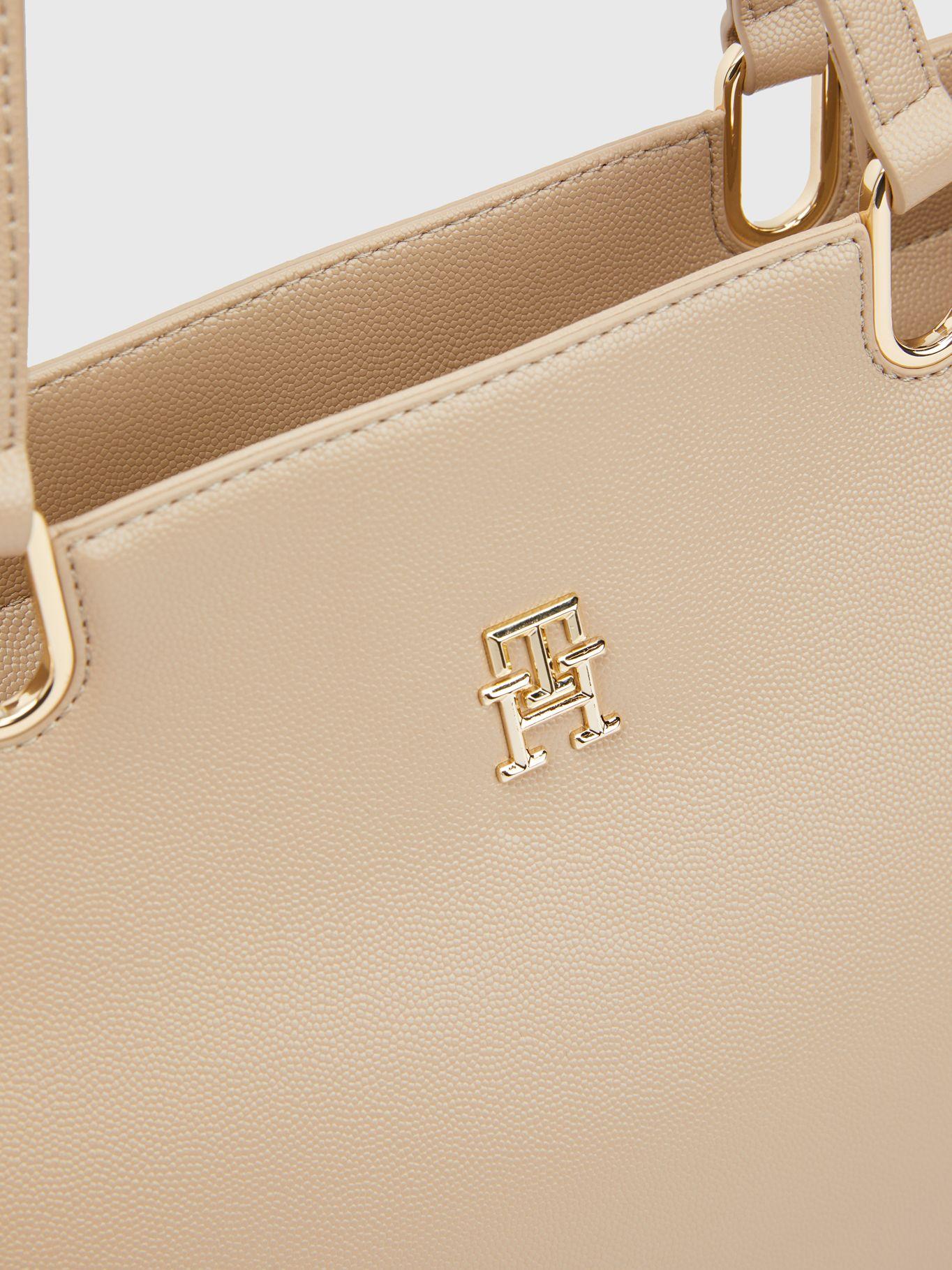 Tote Monogram Solid Beige Tommy Hilfiger-2