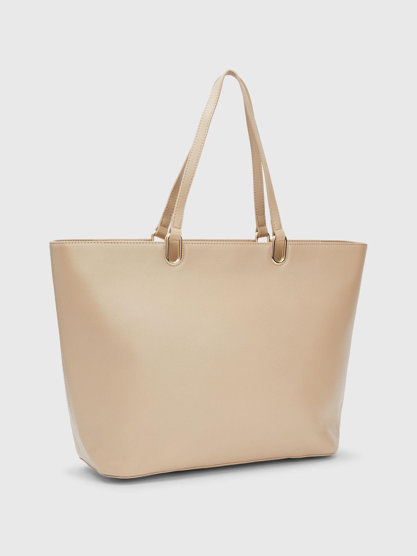 Tote Monogram Solid Beige Tommy Hilfiger-4