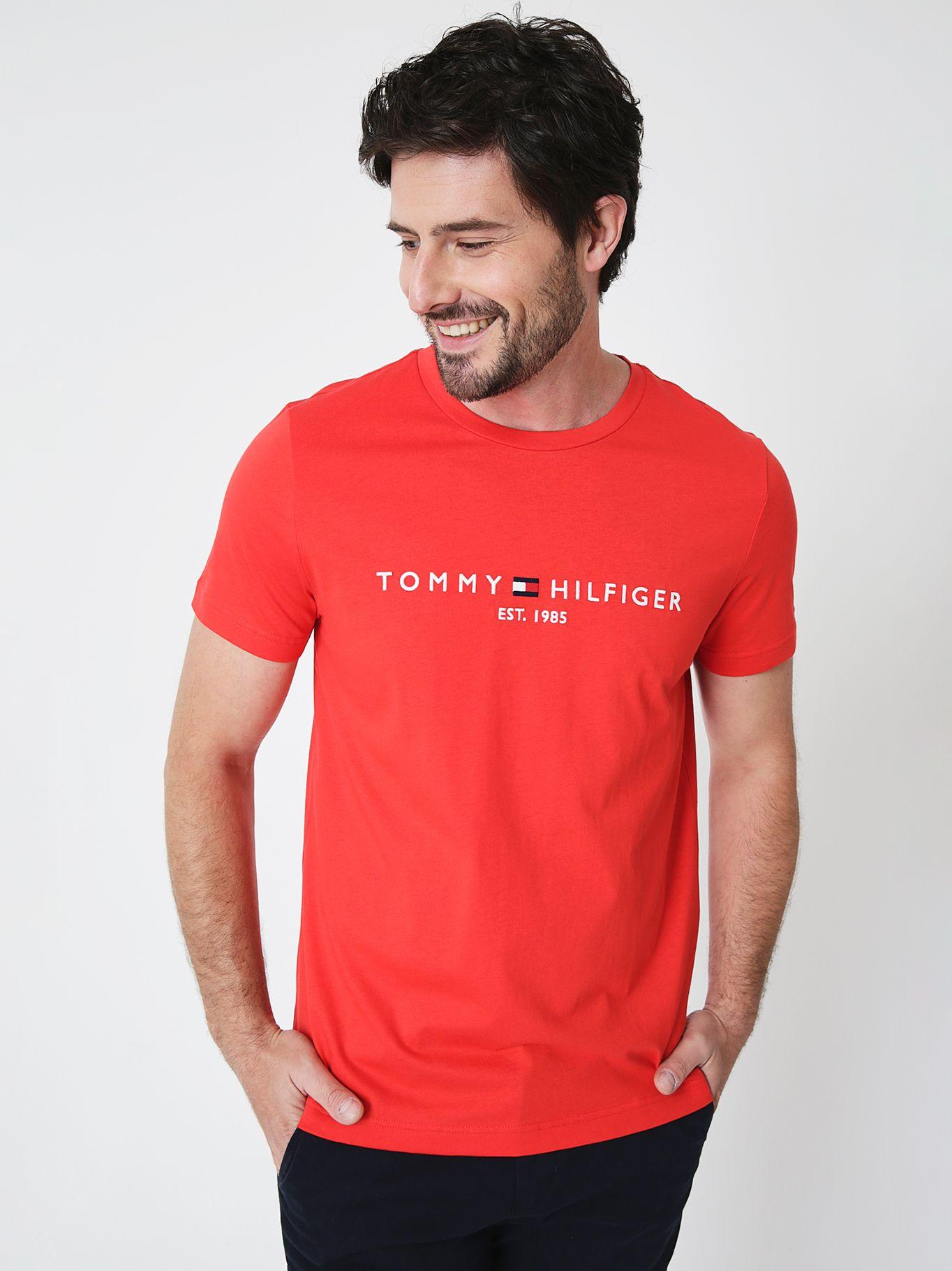 Polera Im Core Logo Slim Fit Rojo SNE Tommy Hilfiger-0