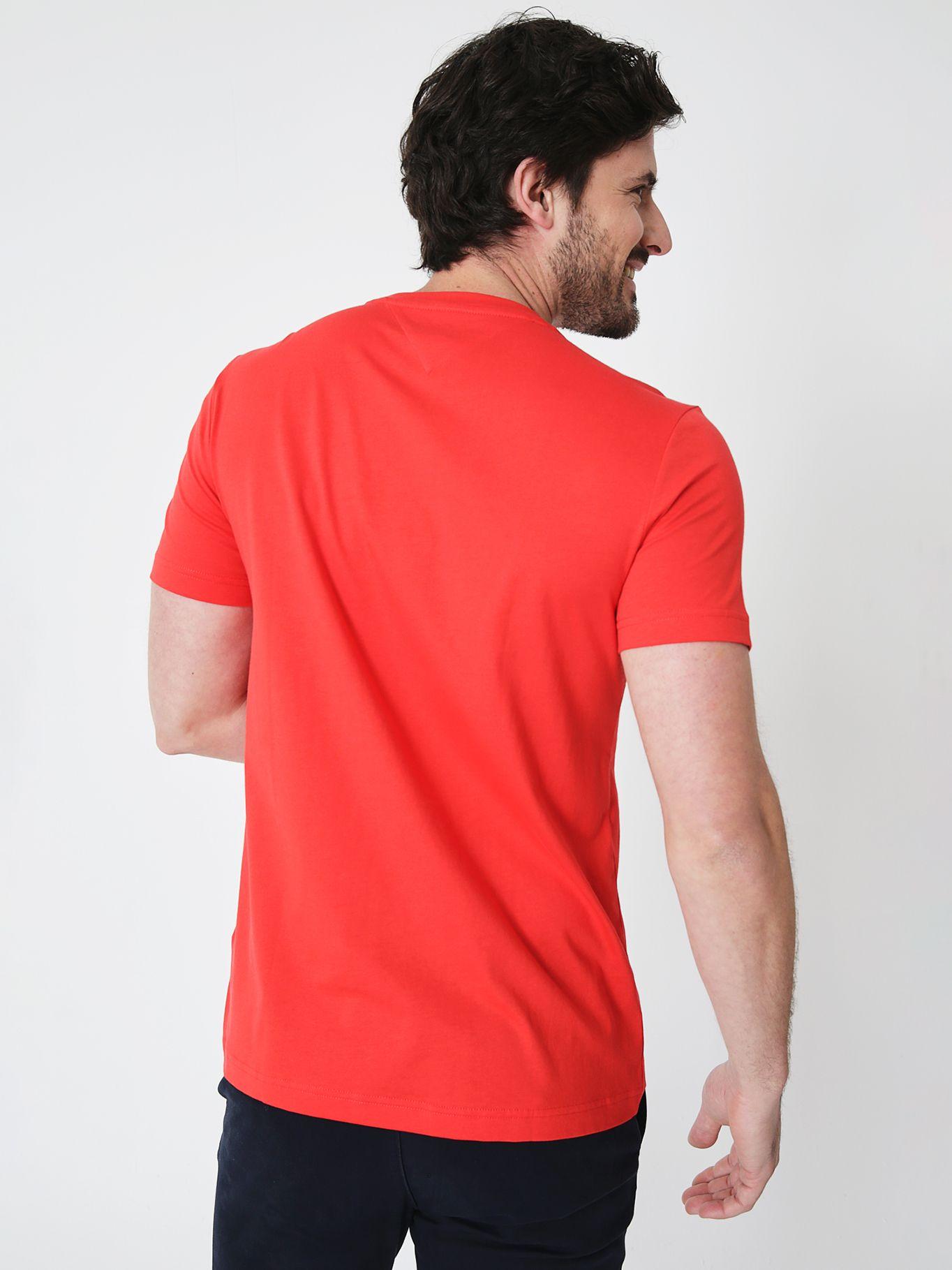 Polera Im Core Logo Slim Fit Rojo SNE Tommy Hilfiger-1