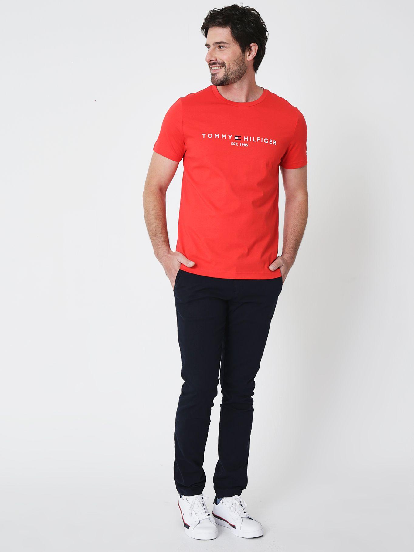 Polera Im Core Logo Slim Fit Rojo SNE Tommy Hilfiger-2