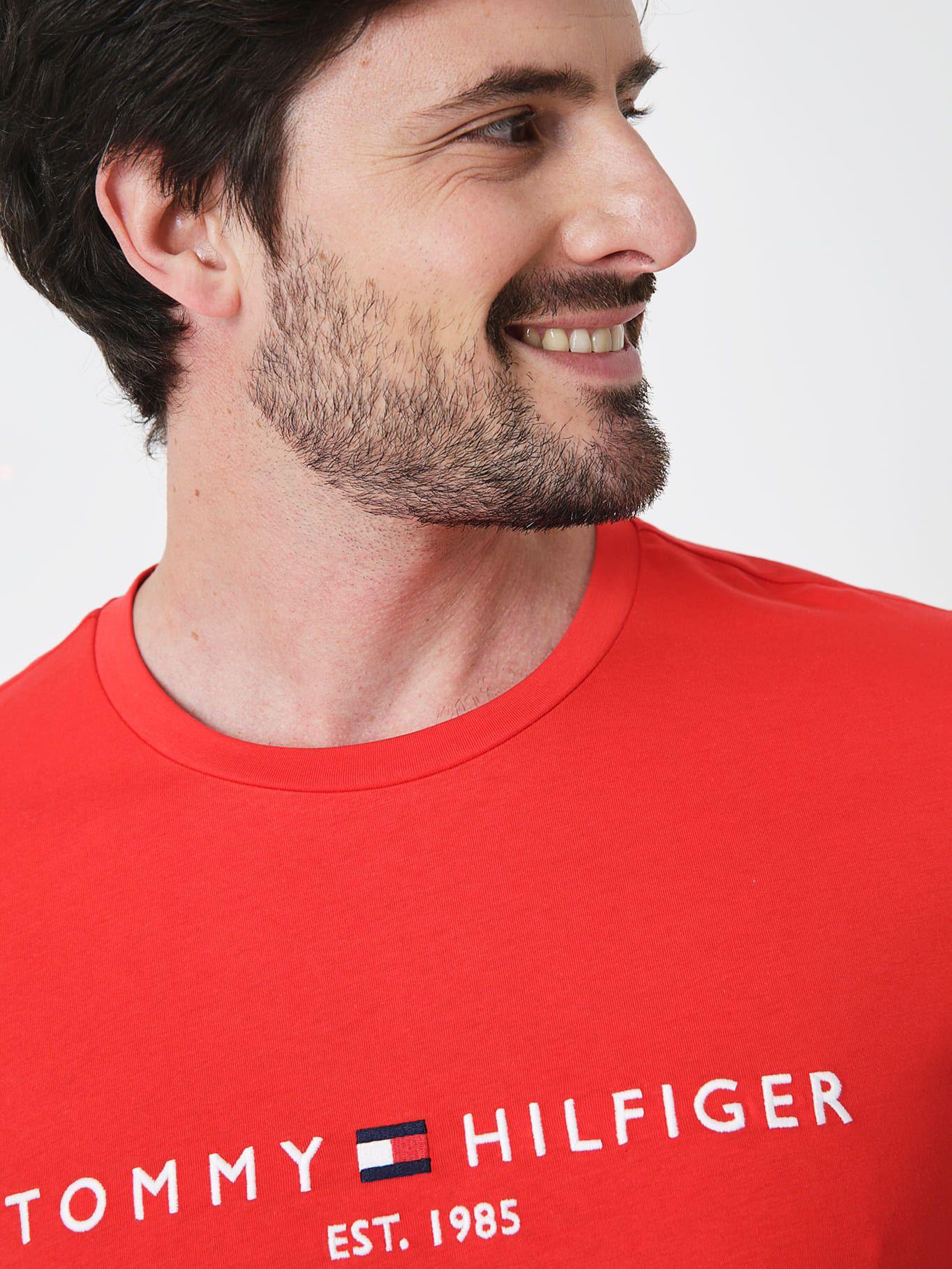 Polera Im Core Logo Slim Fit Rojo SNE Tommy Hilfiger-3