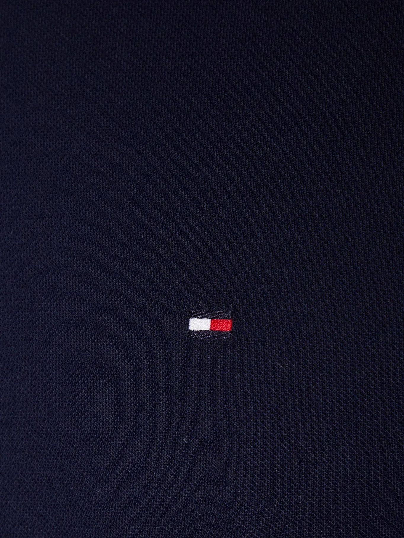 Camisa Pique Solid Regular Fit Azul Tommy Hilfiger-4