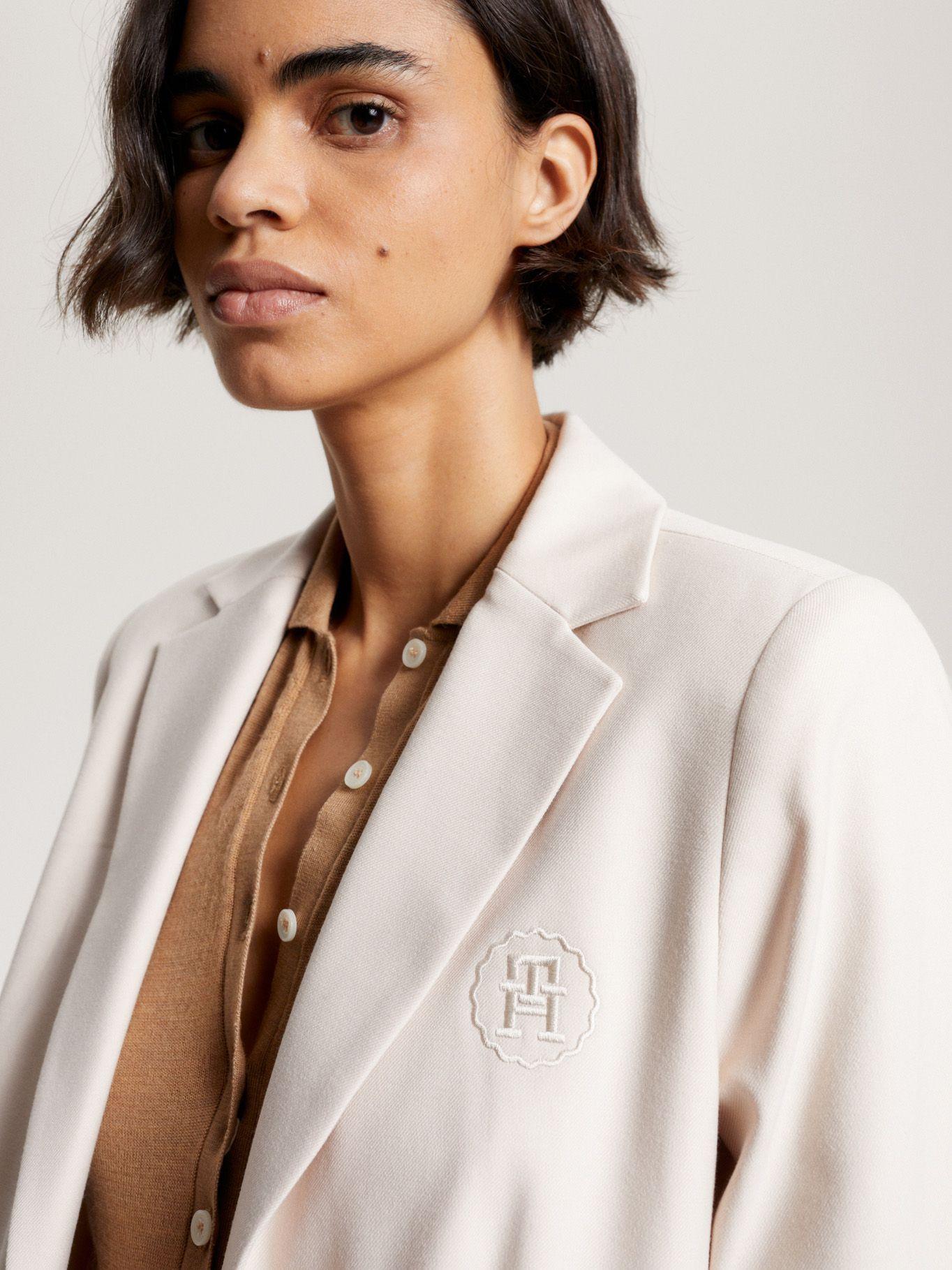 Blazer Monogram Regular Fit Beige Tommy Hilfiger-3