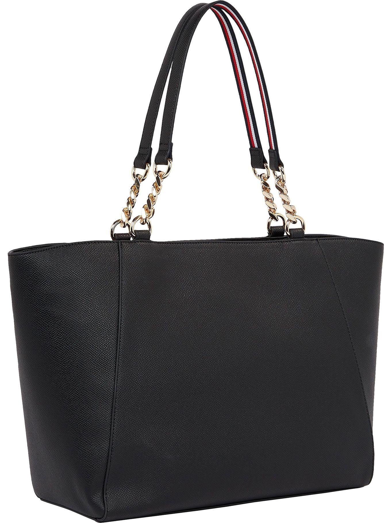 Bolso Tote Elegant Medium Negro Tommy Hilfiger-1