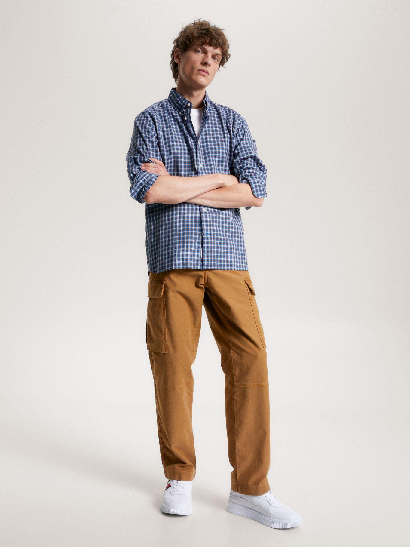 Camisa Regular Fit A Cuadros Azul Tommy Hilfiger-1