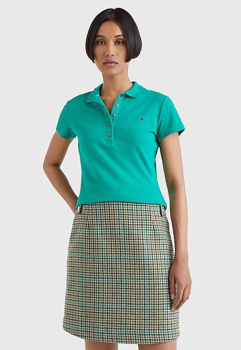 Polo Essential Fit Slim Verde Tommy Hilfiger-0