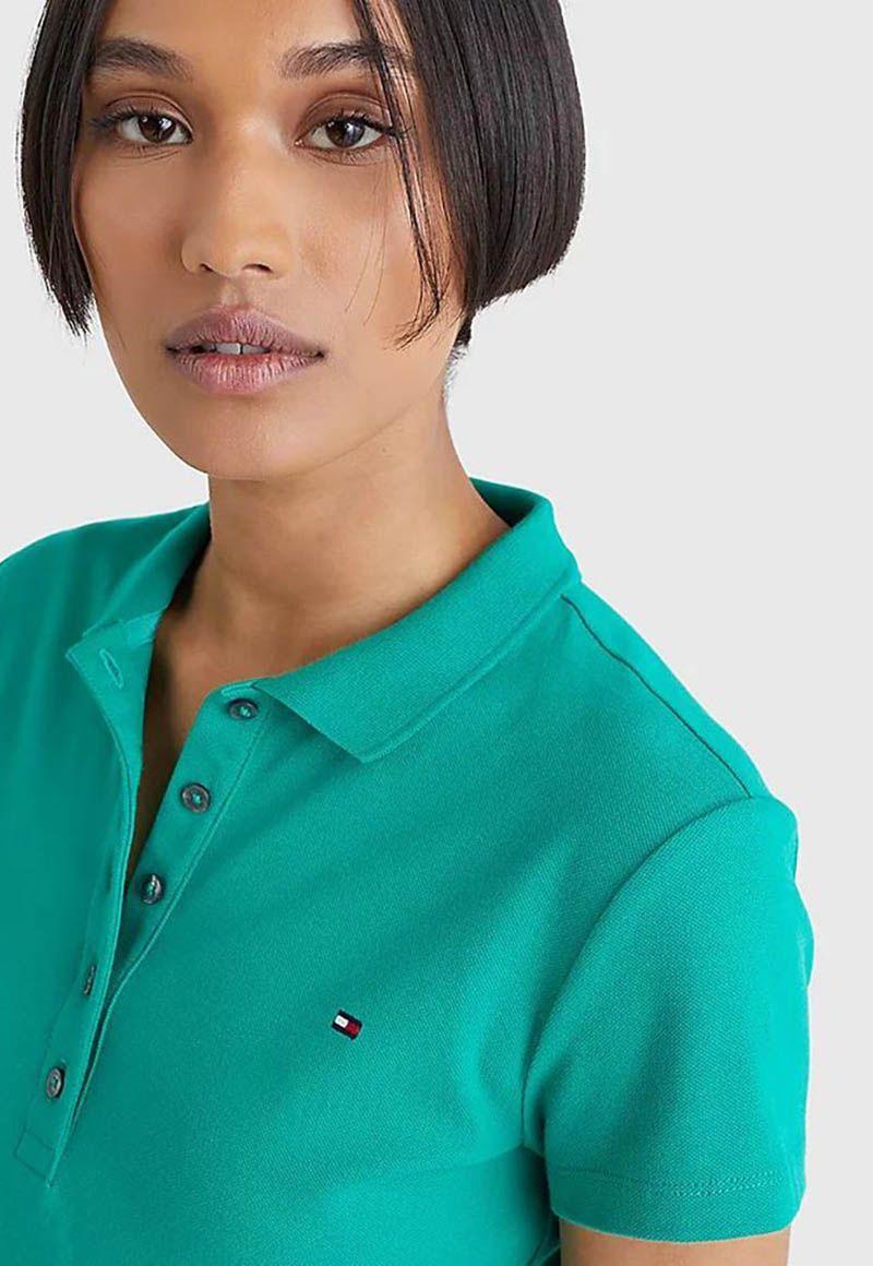 Polo Essential Fit Slim Verde Tommy Hilfiger-3