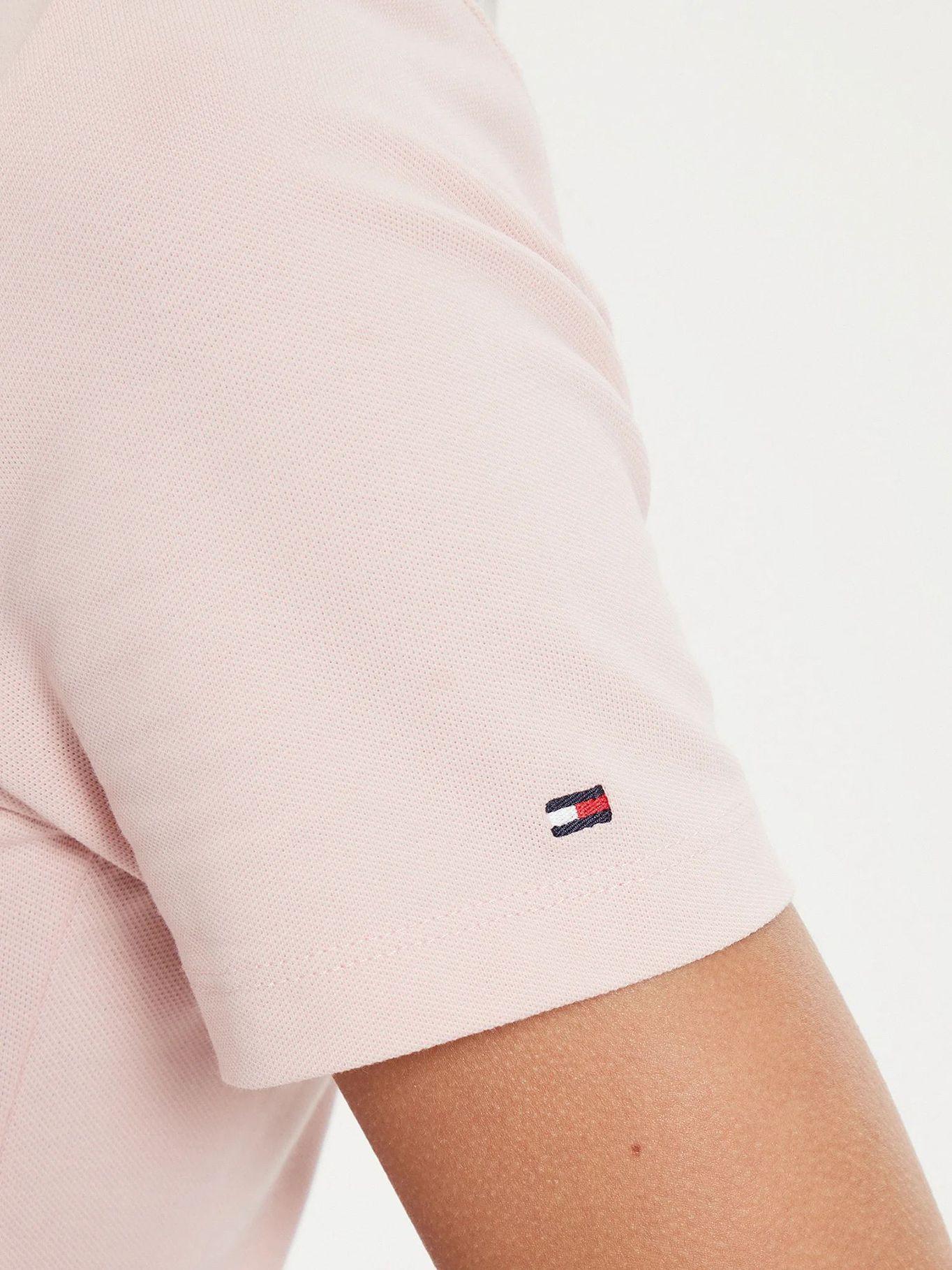 Polo Logo Script Slim Fit Rosado Tommy Hilfiger-4